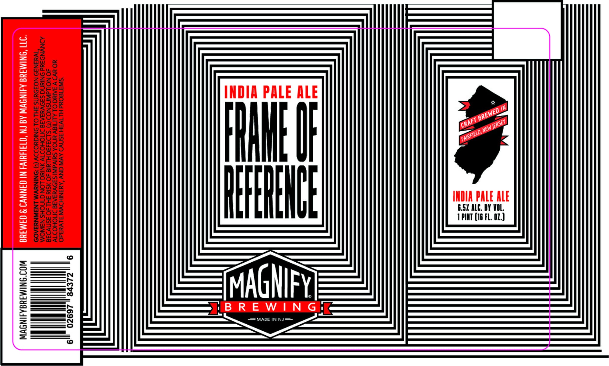 Frame of Reference by Magnify Brewing - beer label