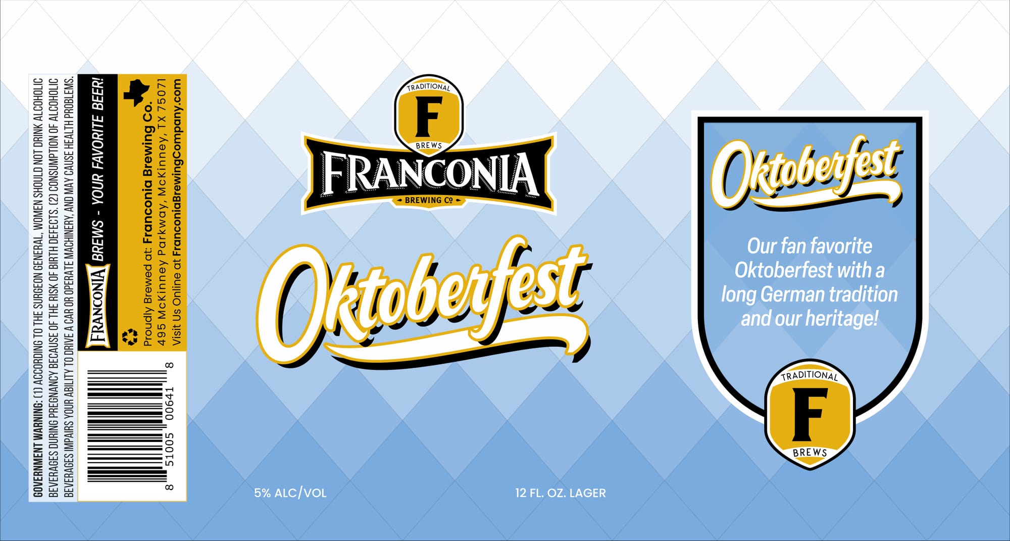 Oktoberfest by Franconia Brewing Co. - beer label