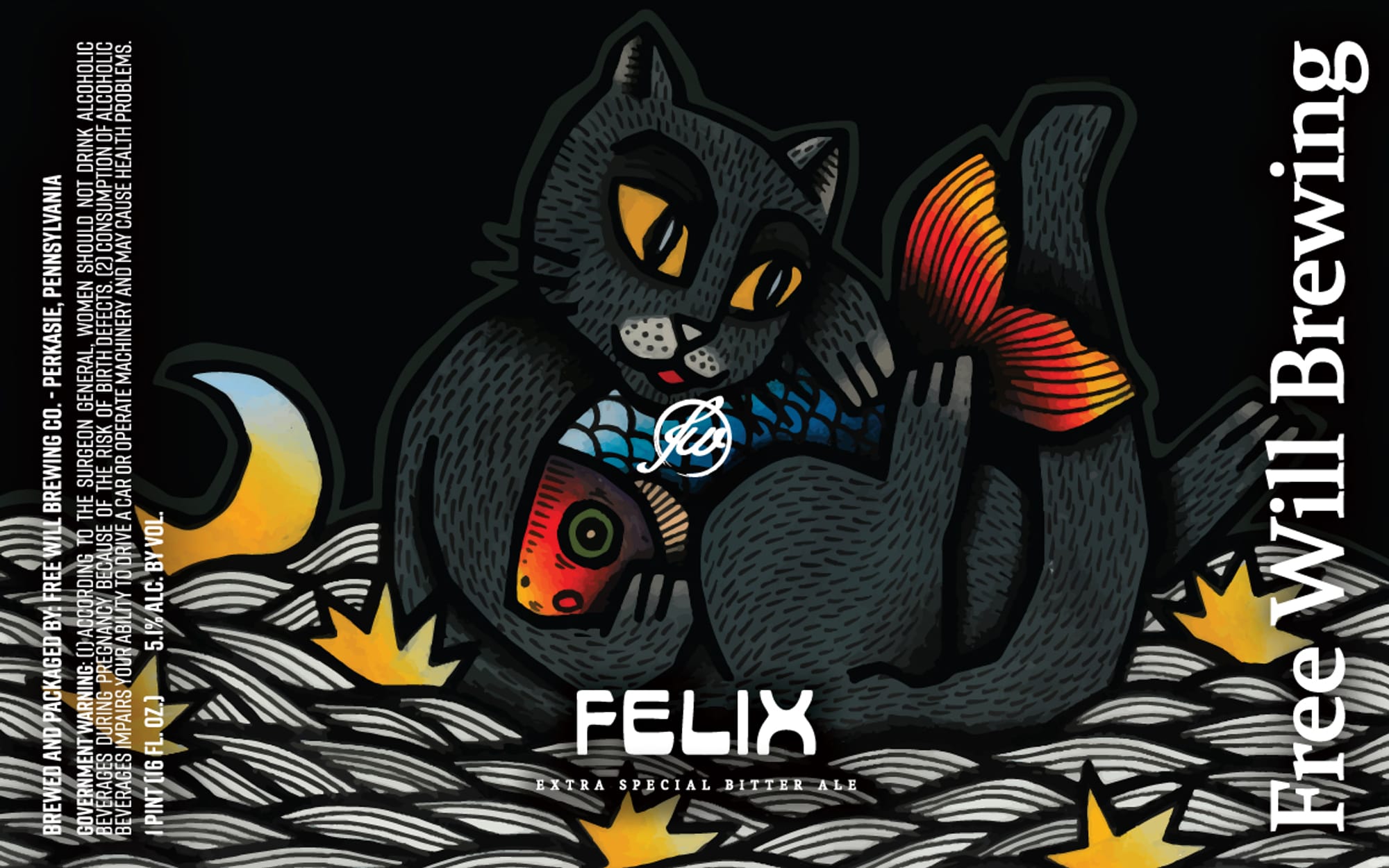 Felix by Free Will Brewing Co. - beer label