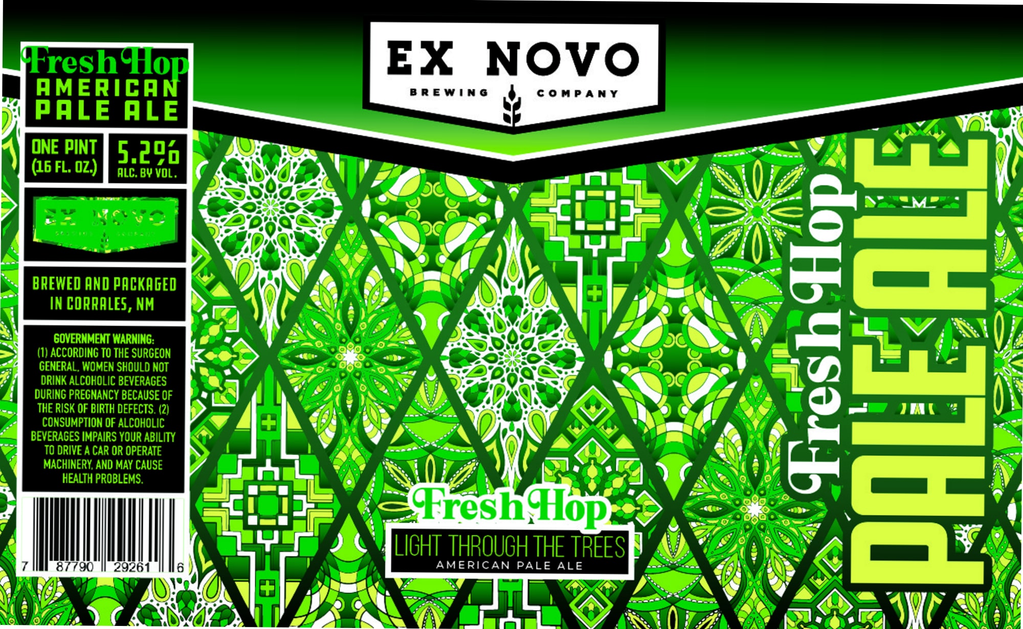 Fresh Hop American Pale Ale by Ex Novo Brewing Company - beer label
