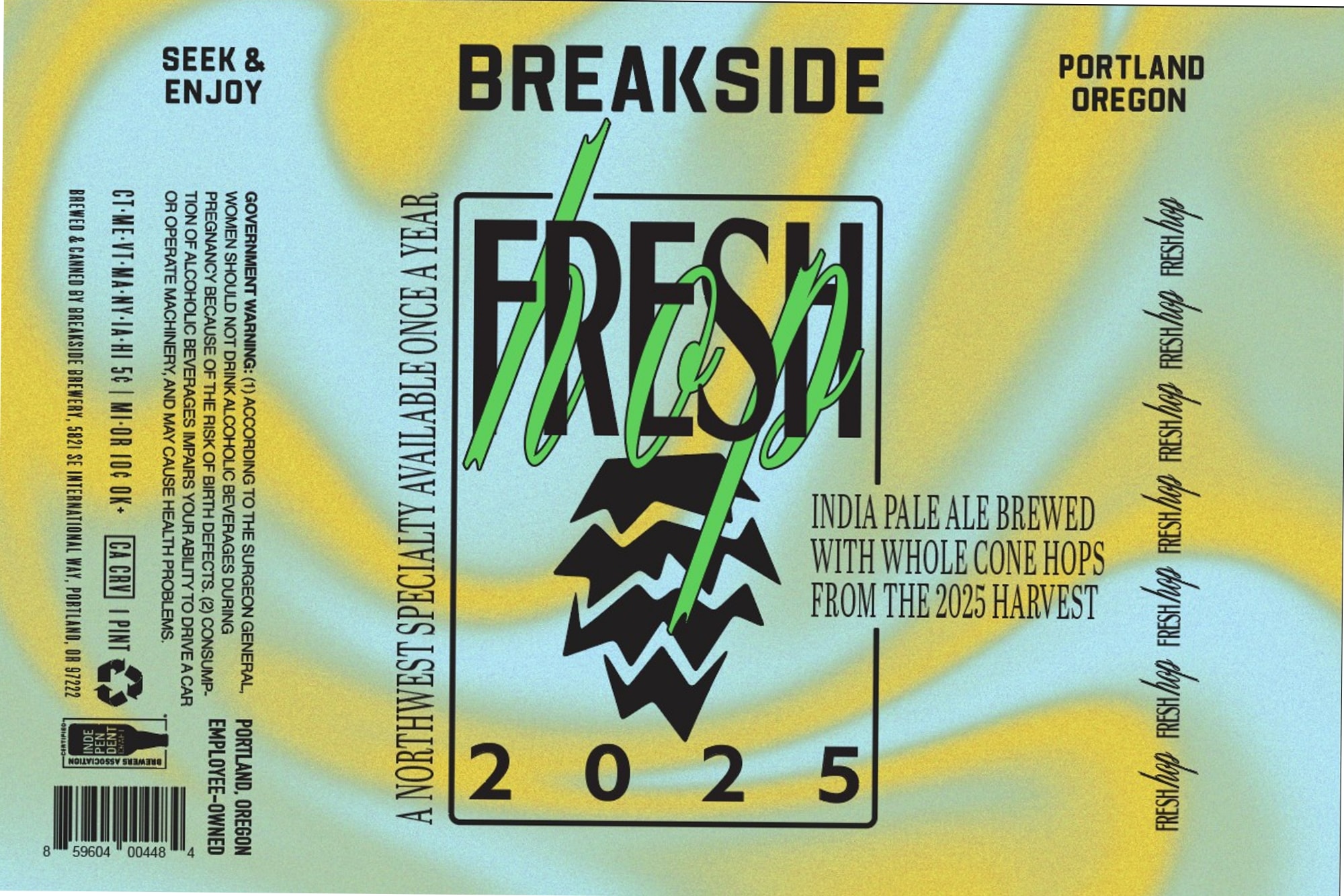 Fresh Hop IPA by Breakside Brewery - beer label