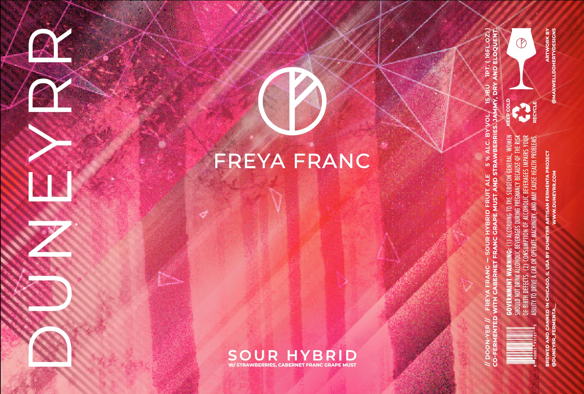 Freya Franc by Duneira - beer label