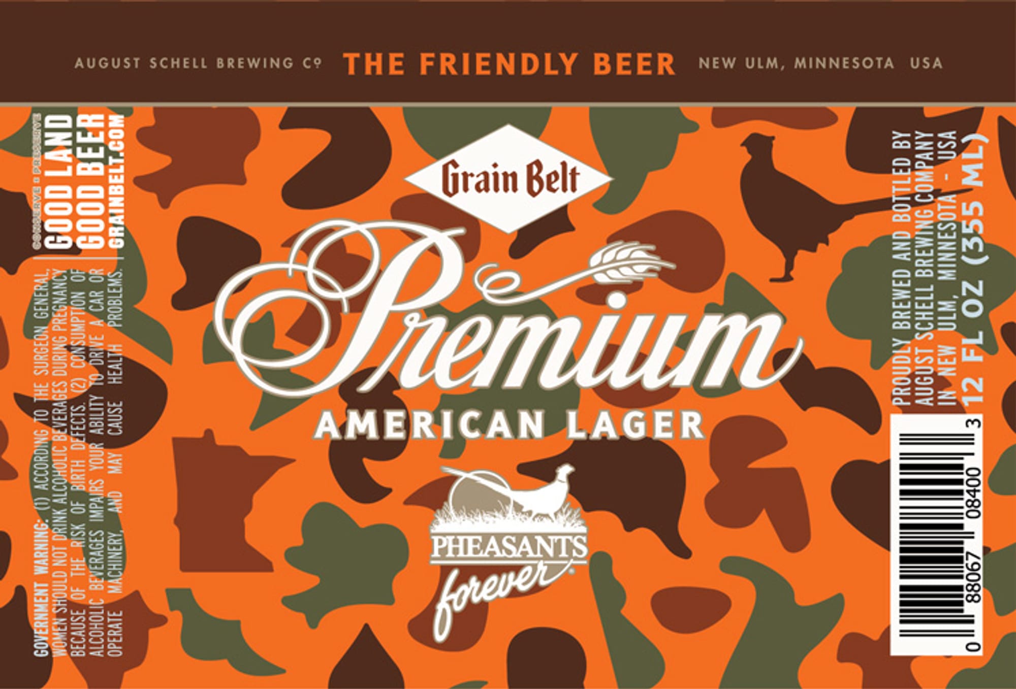 The Friendly Beer by August Schell Brewing Co. - beer label