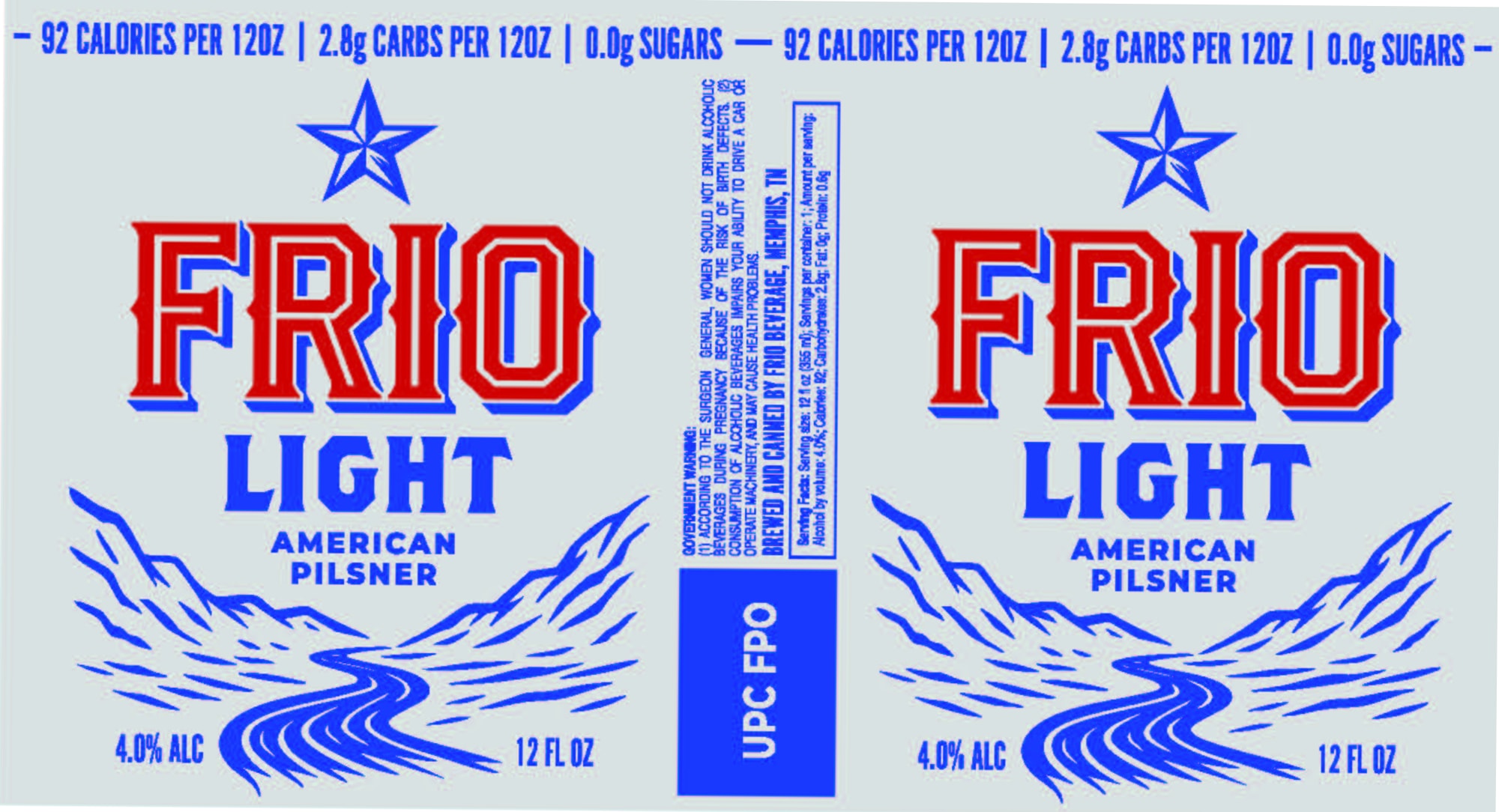 Frio Light by Frio Beverage - beer label