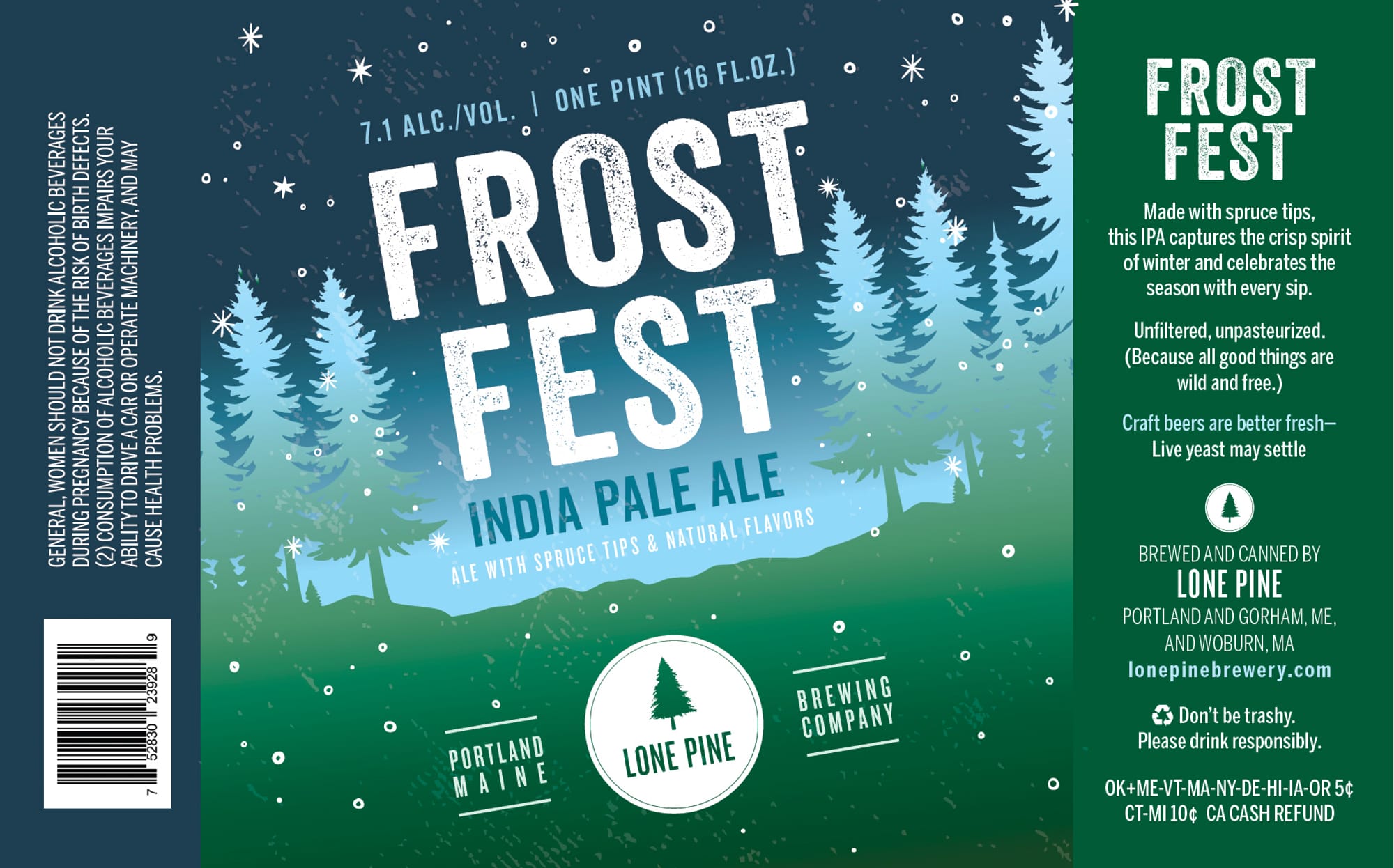 Frost Fest by Lone Pine Brewing Company - beer label