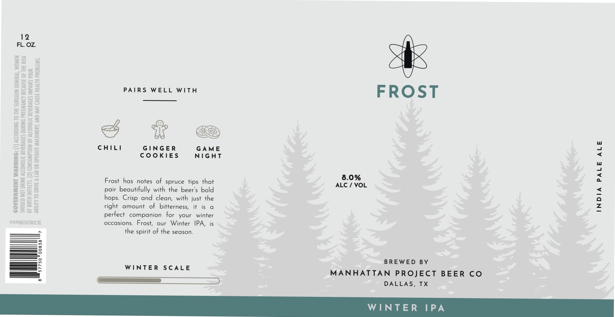 Frost by Manhattan Project Beer Co - beer label