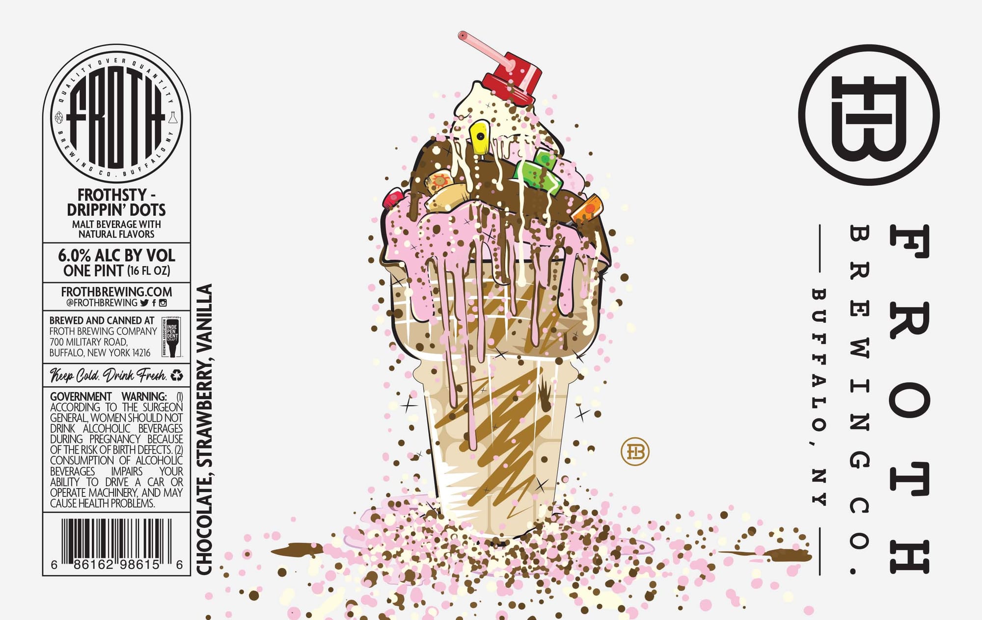 Drippin’ Dots by Froth Brewing Company - beer label