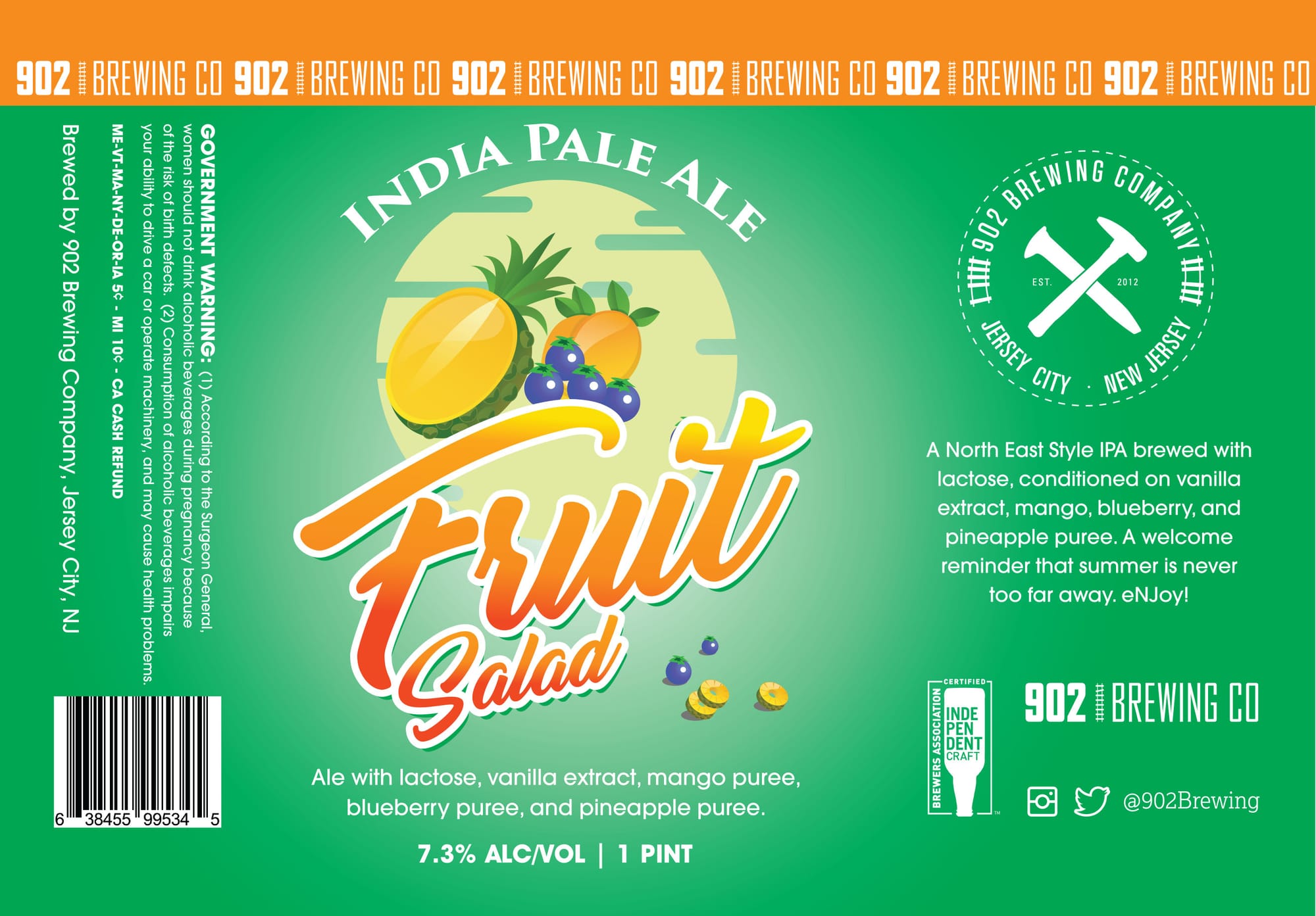 Fruit Salad by 902 Brewing Co - beer label