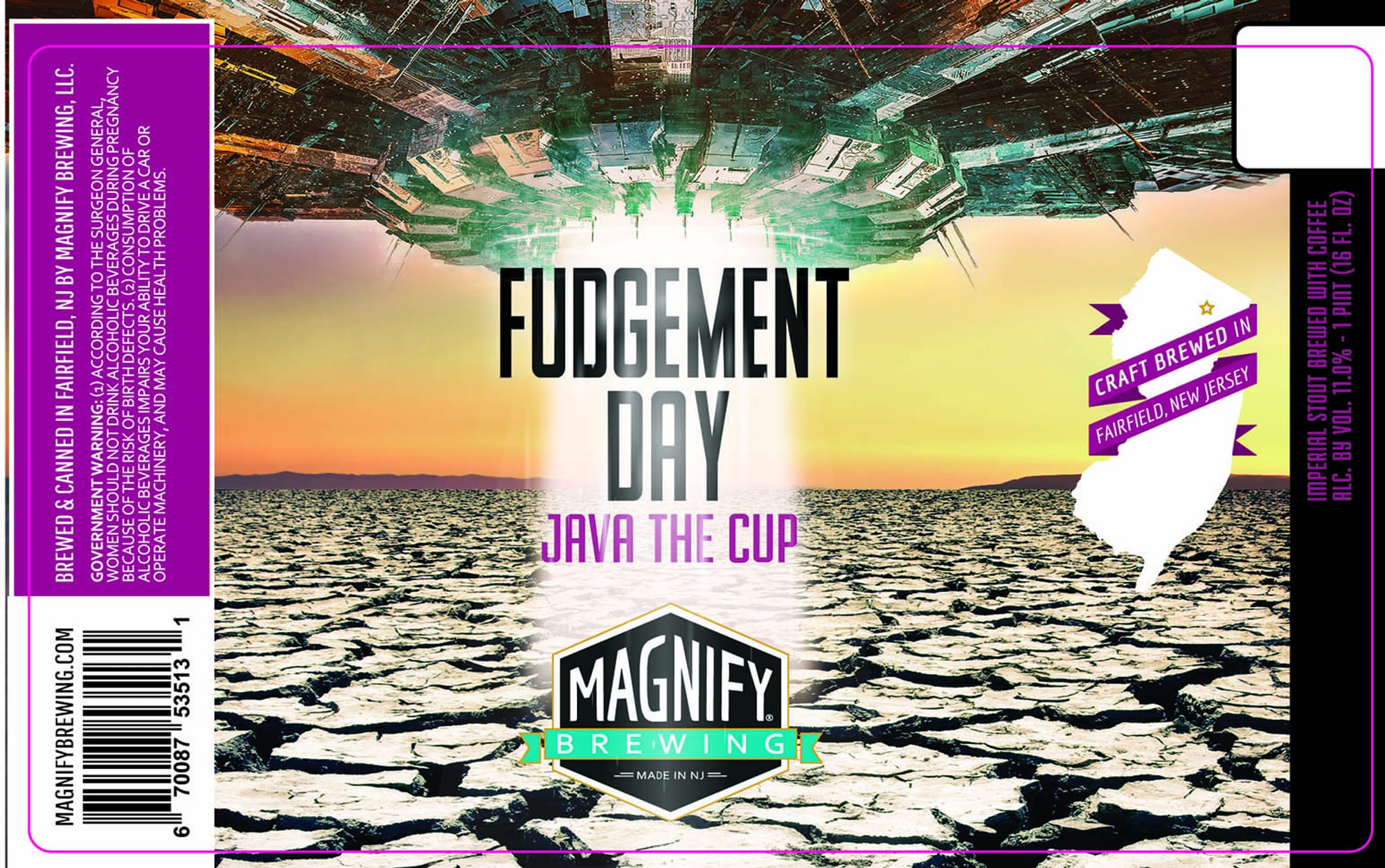 Fudgement Day by Magnify Brewing - beer label