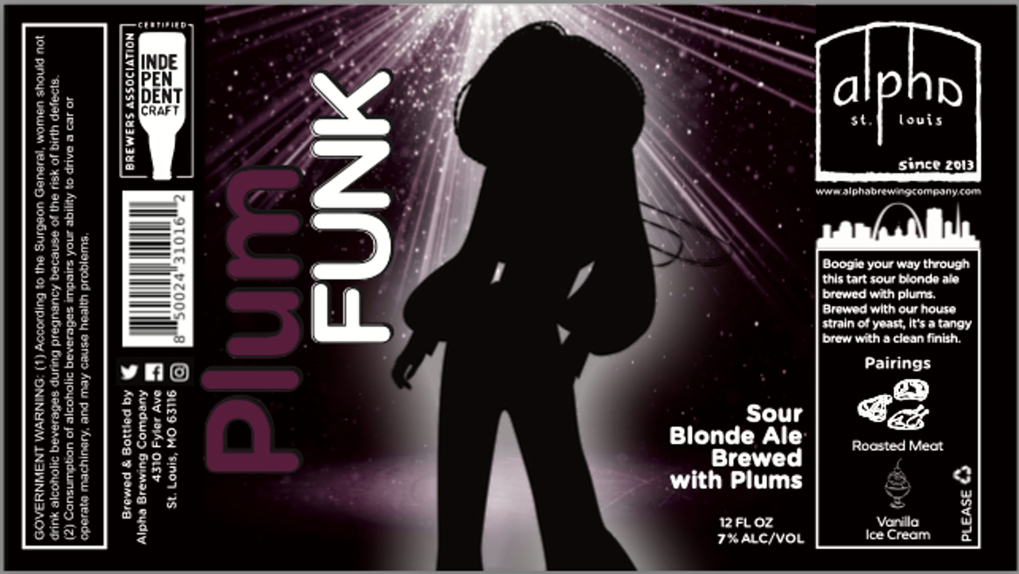 Funk by Alpha Brewing Company - beer label