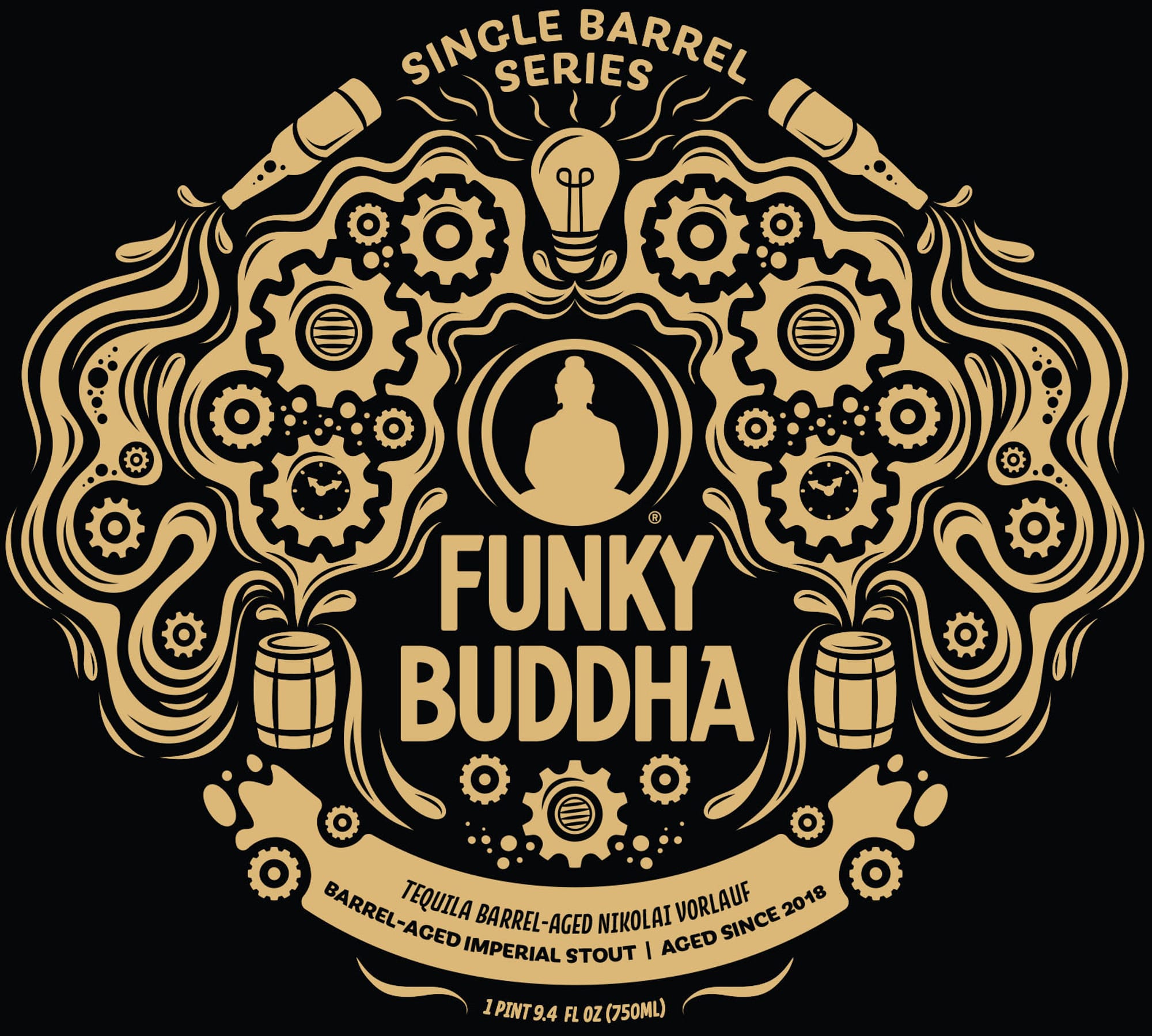 Tequila Barrel-Aged Nikolai Vorlauf by Funky Buddha Brewery - beer label