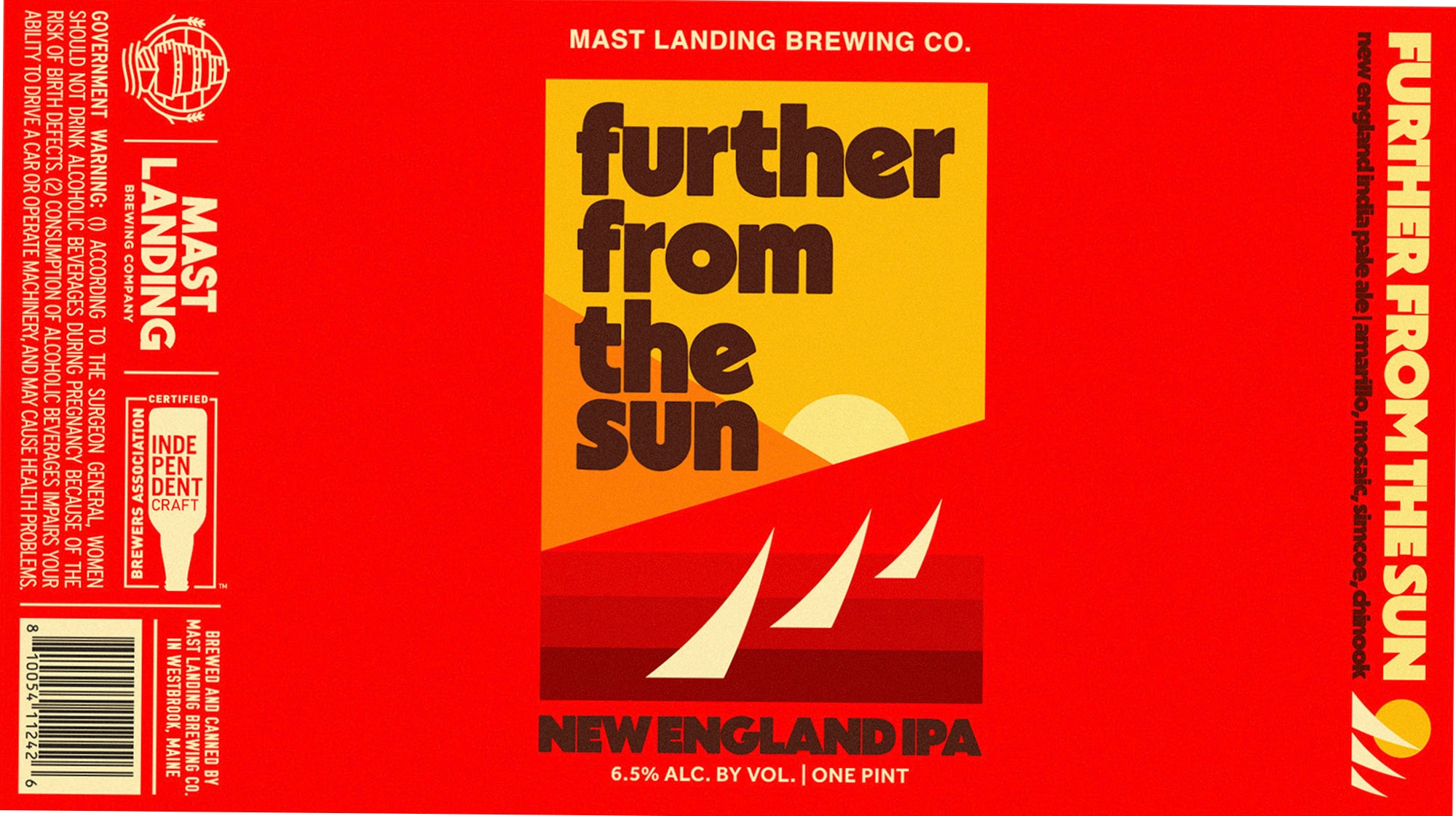 Further From The Sun by Mast Landing Brewing Co. - beer label