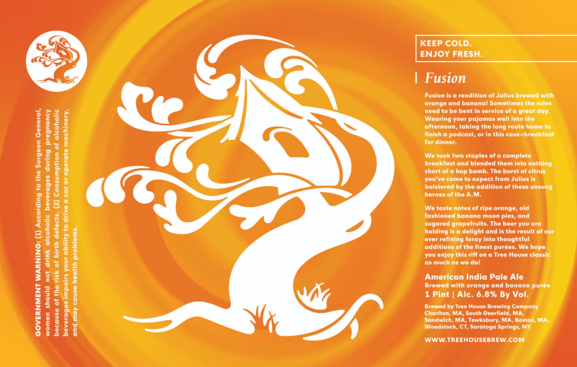 Fusion by Tree House Brewing Company - beer label