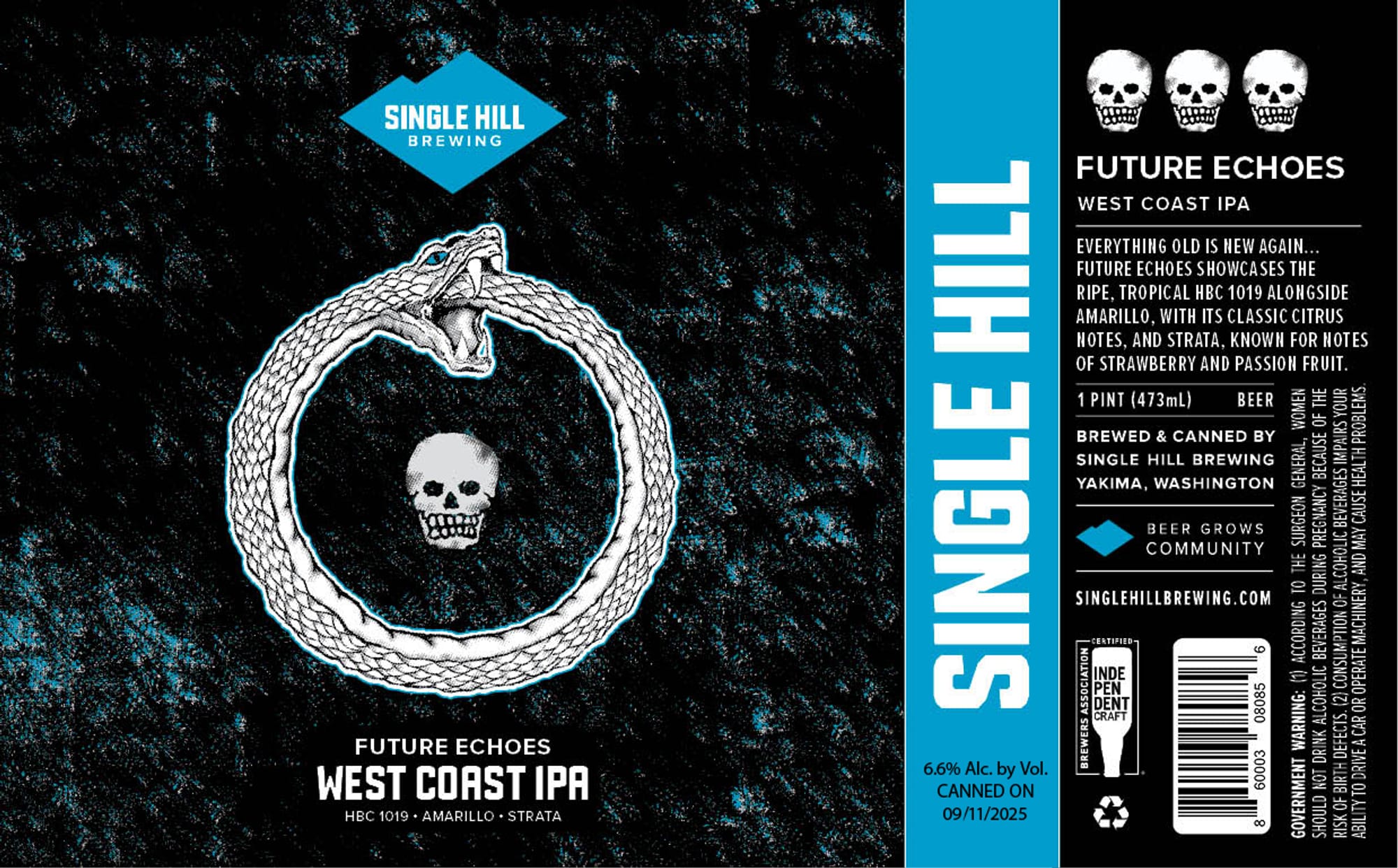 Future Echoes by Single Hill Brewing - beer label
