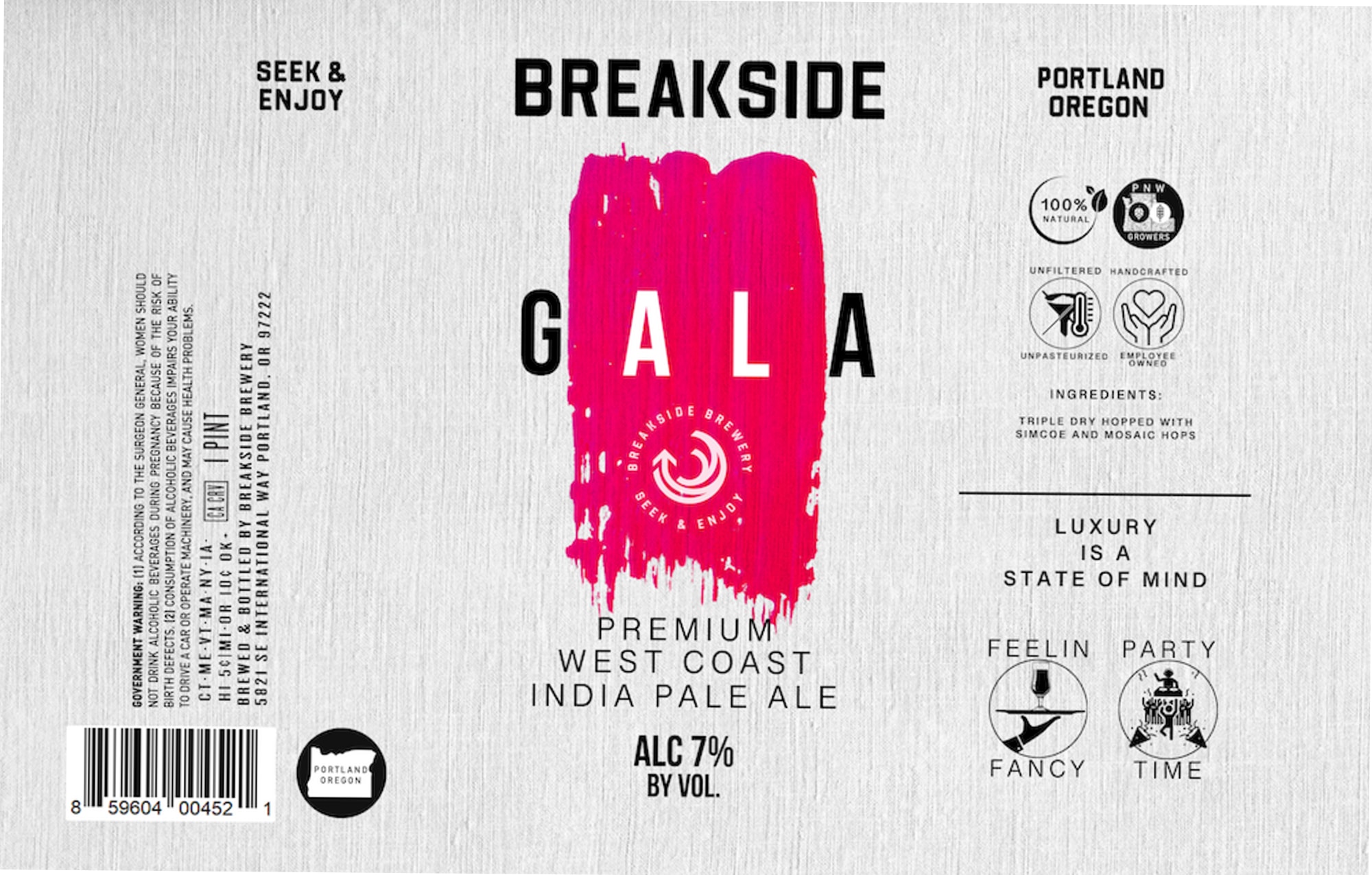 Gala by Breaksider Brewery - beer label