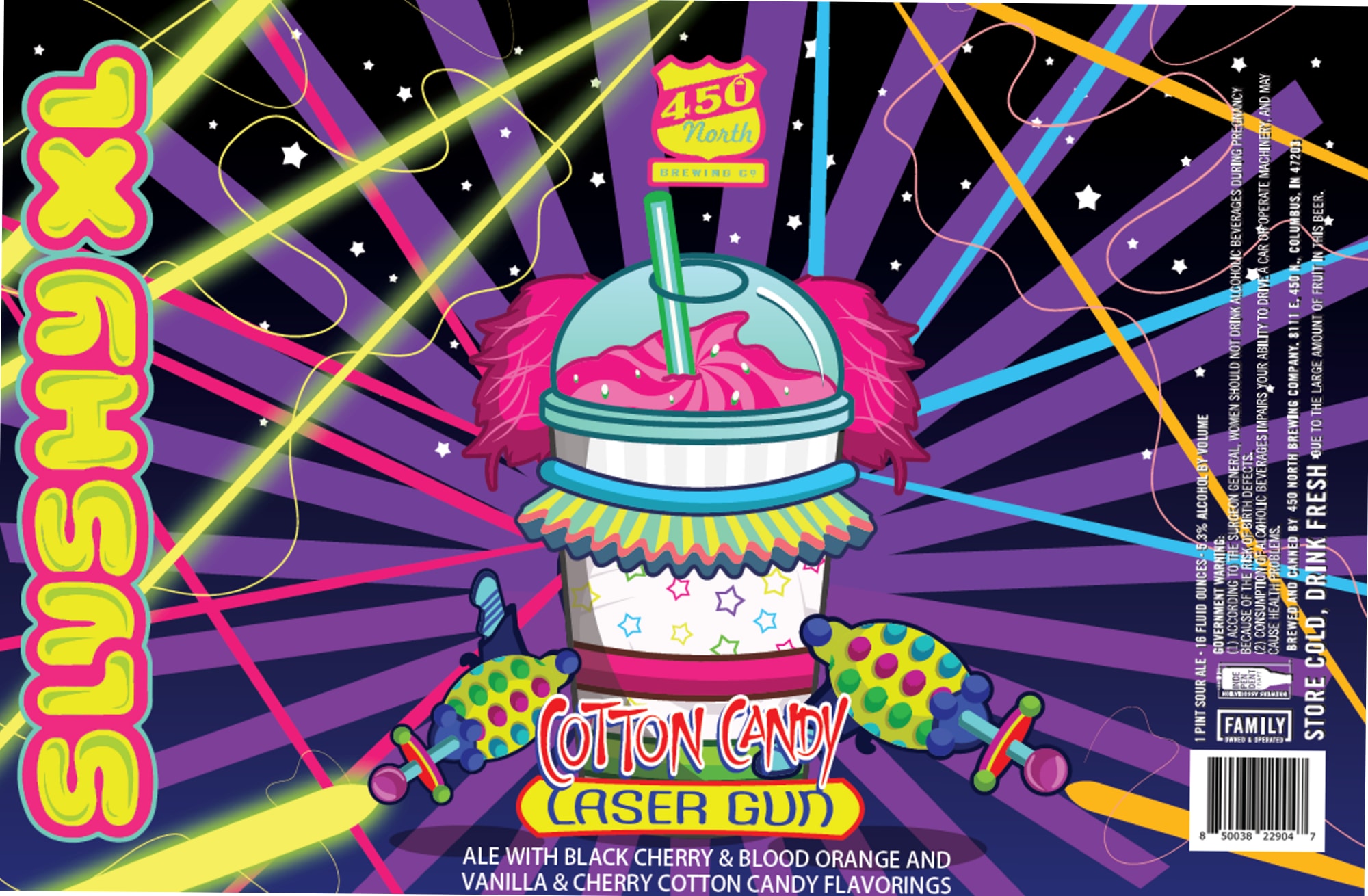 Galaxy Slush by 450 North Brewing Co. - beer label