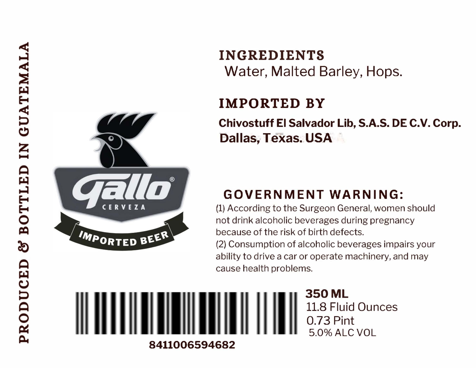 GALLO IMPORTED BEER