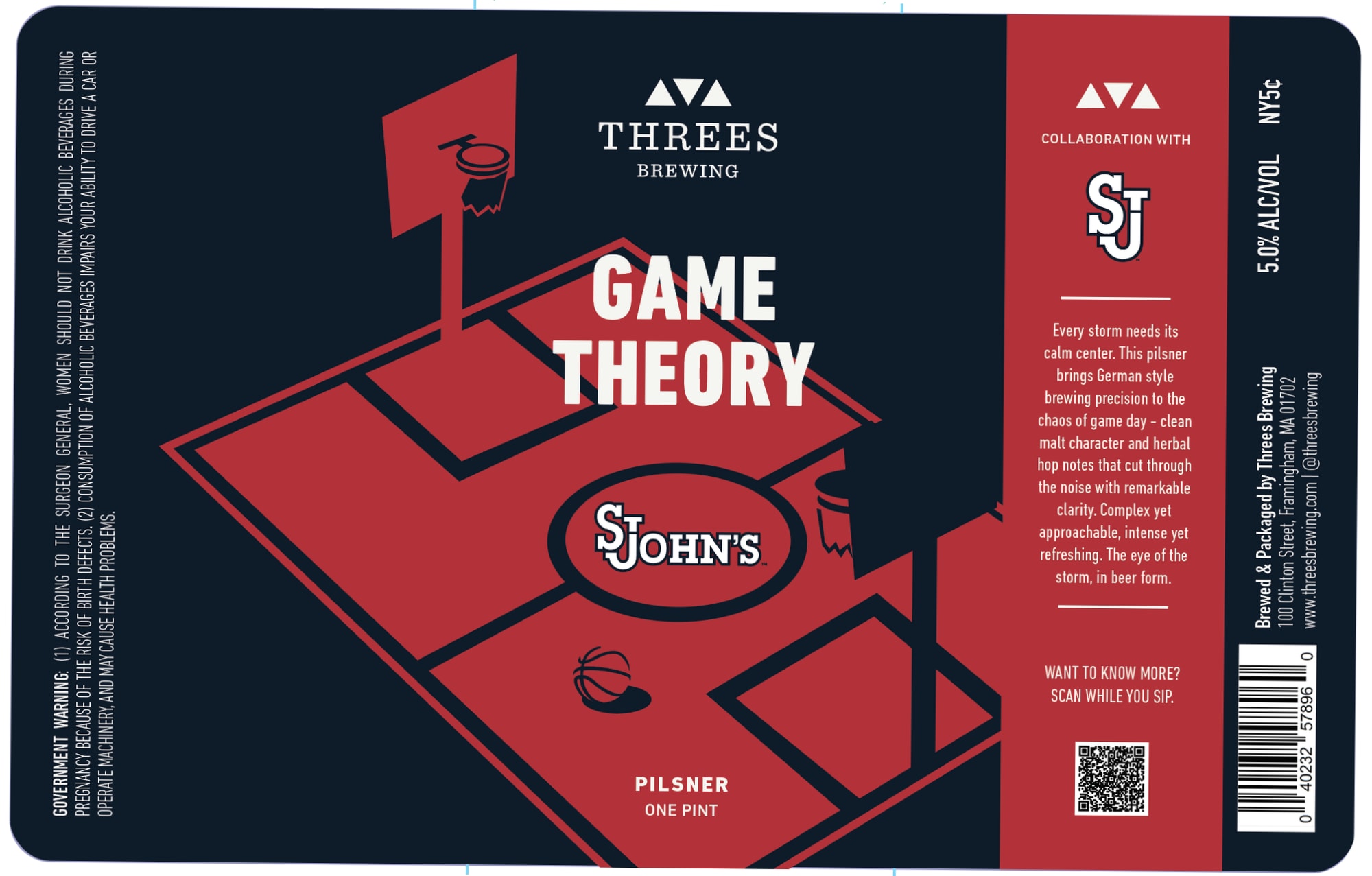 Game Theory by Threes Brewing - beer label
