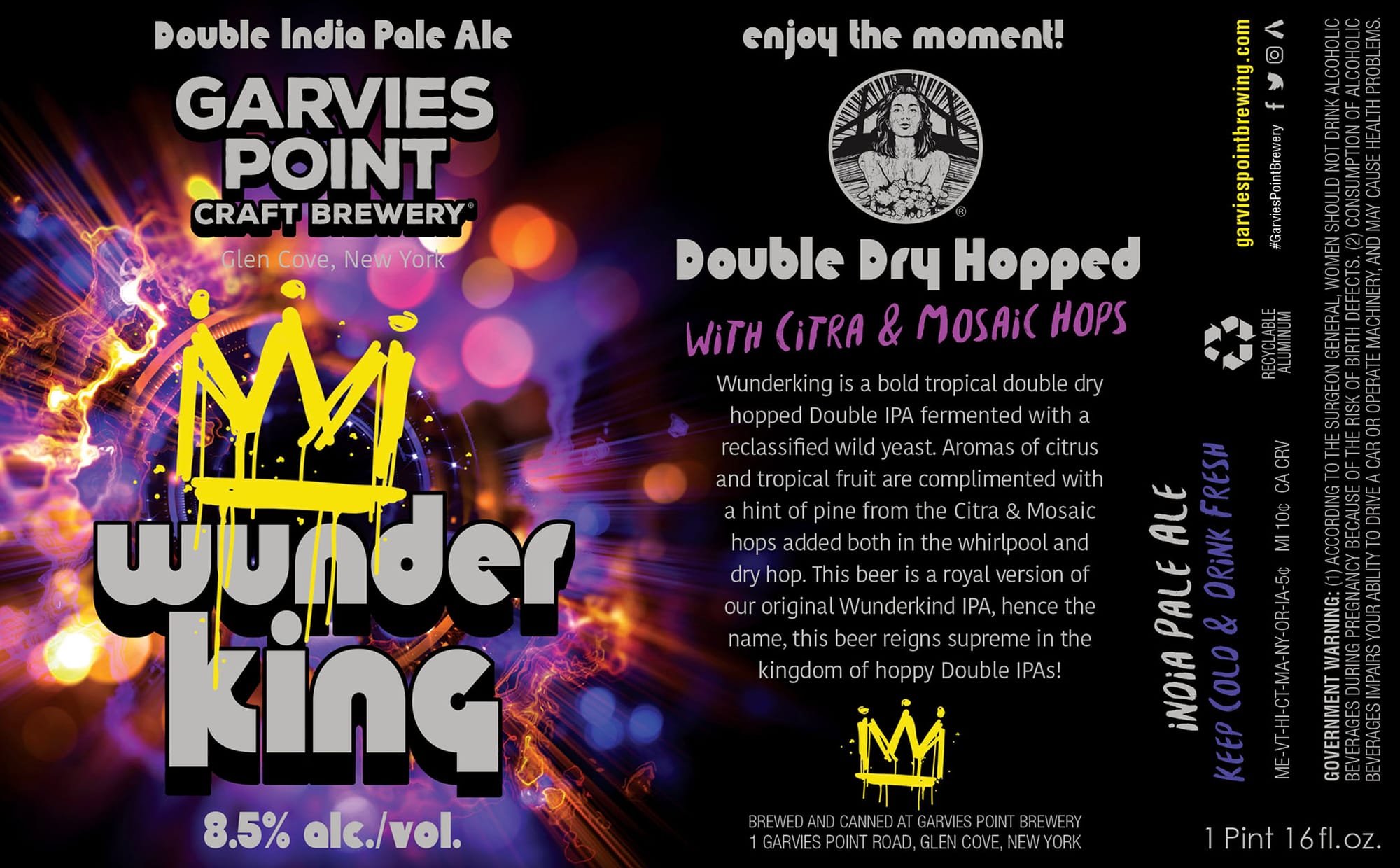 Wunderking by Garvies Point Craft Brewery - beer label