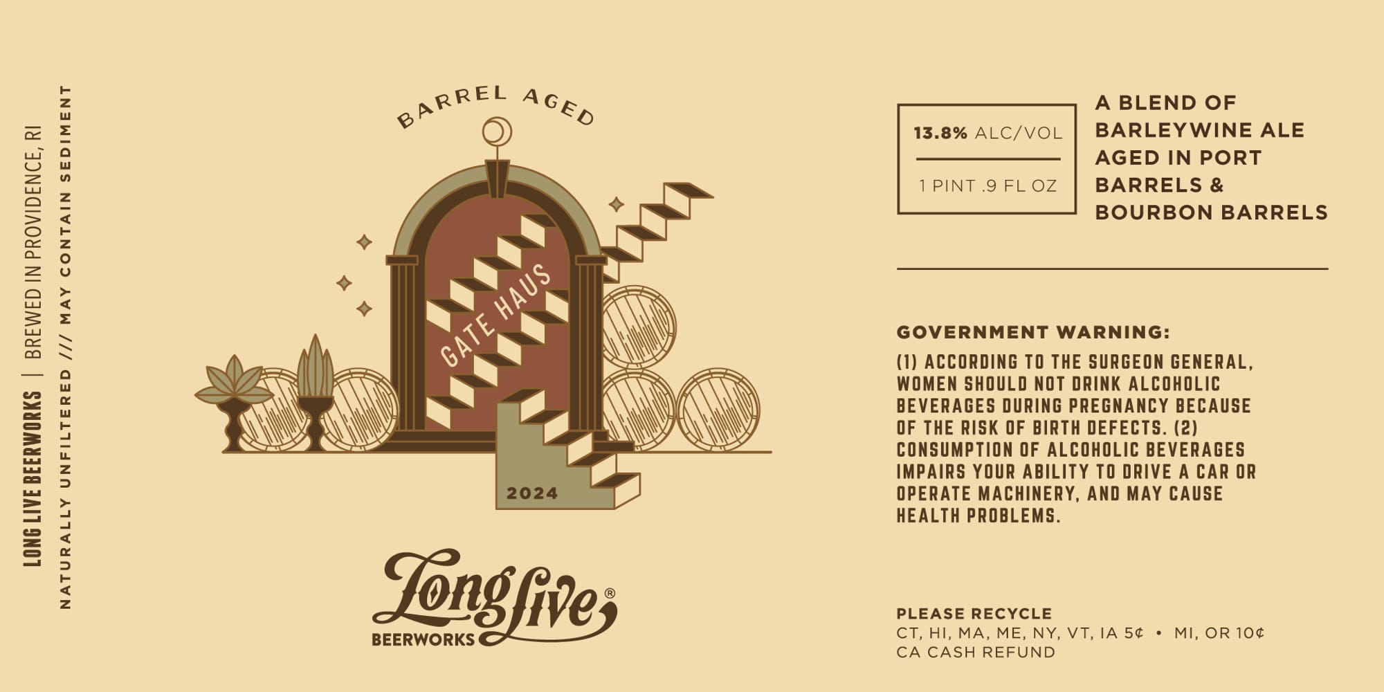 Gate Haus by Long Live Beerworks - beer label