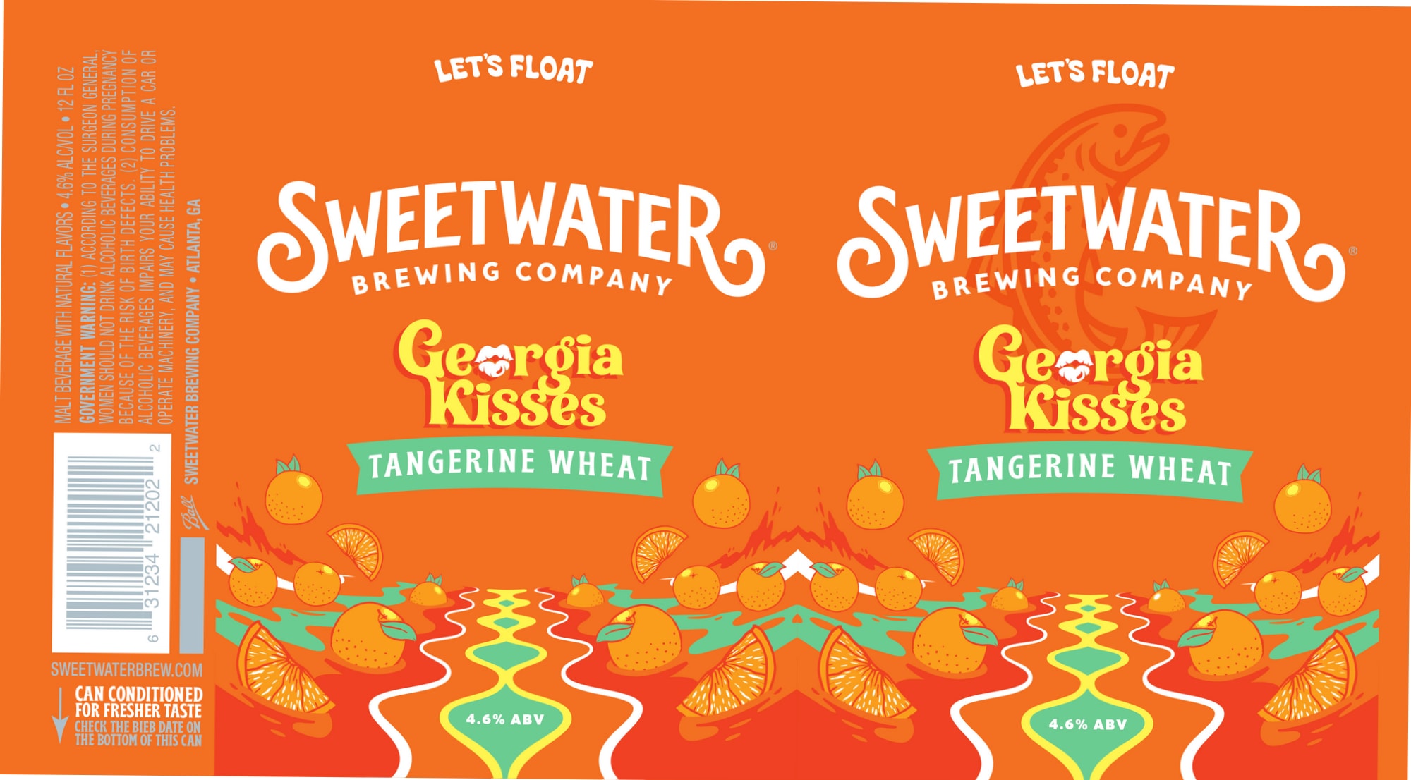 Georgia Kisses by SweetWater Brewing Company - beer label