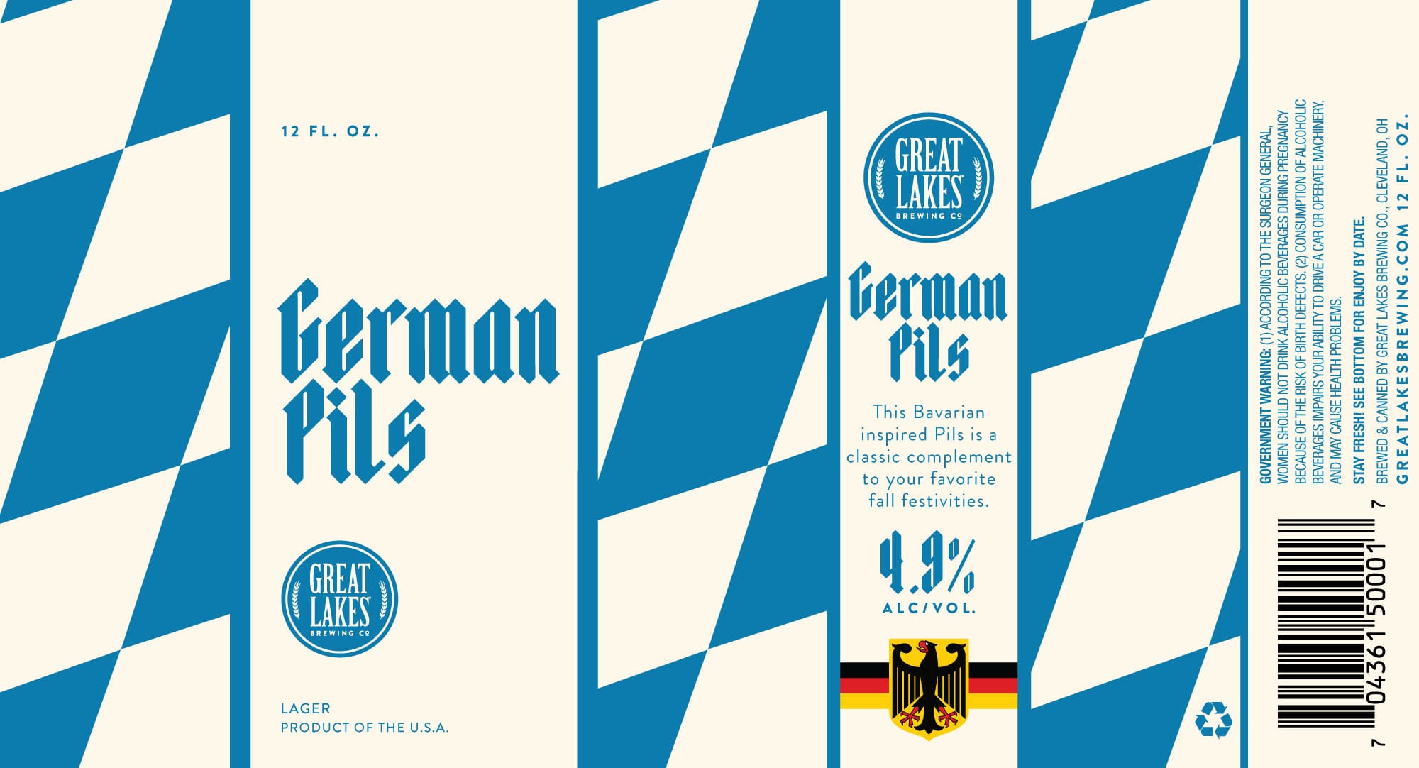 German Pils by Great Lakes Brewing Co. - beer label
