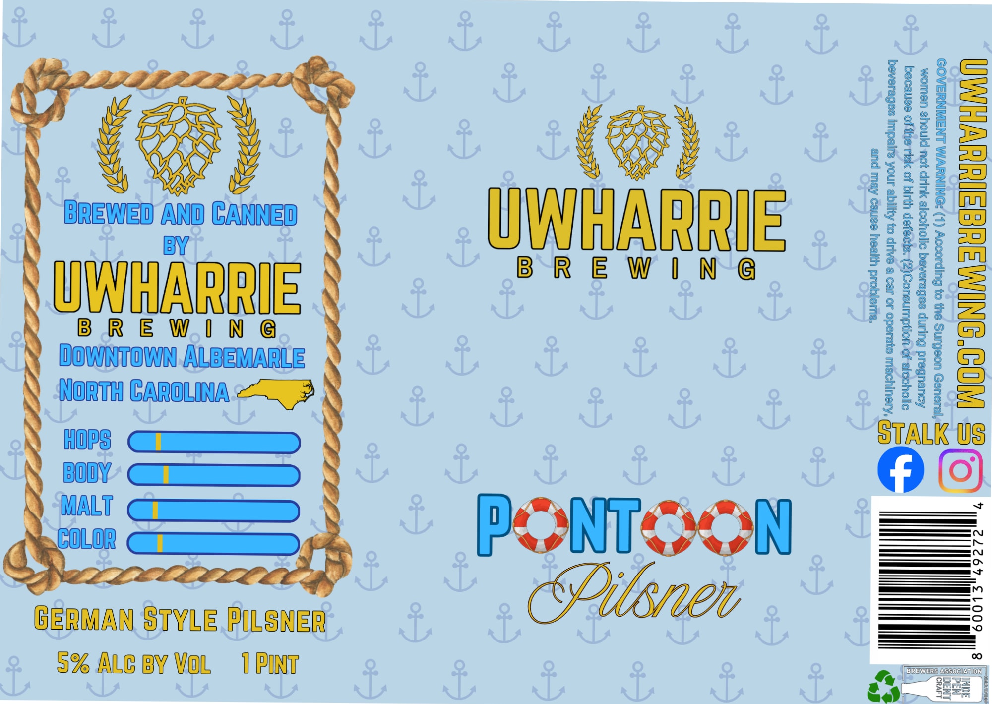 GERMAN STYLE PILSNER by PONTOON PILSNER - beer label