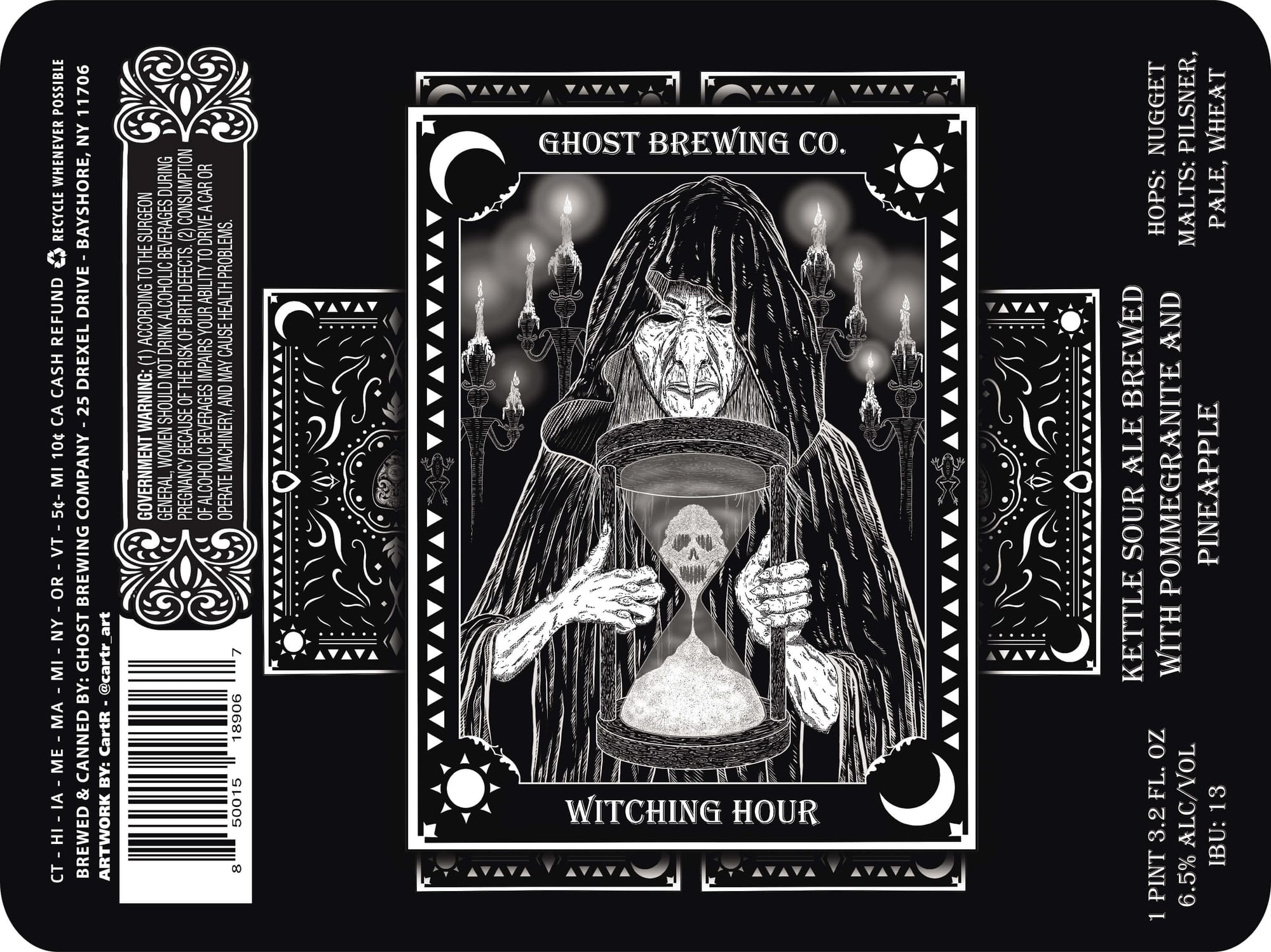 Witching Hour by Ghost Brewing Co. - beer label