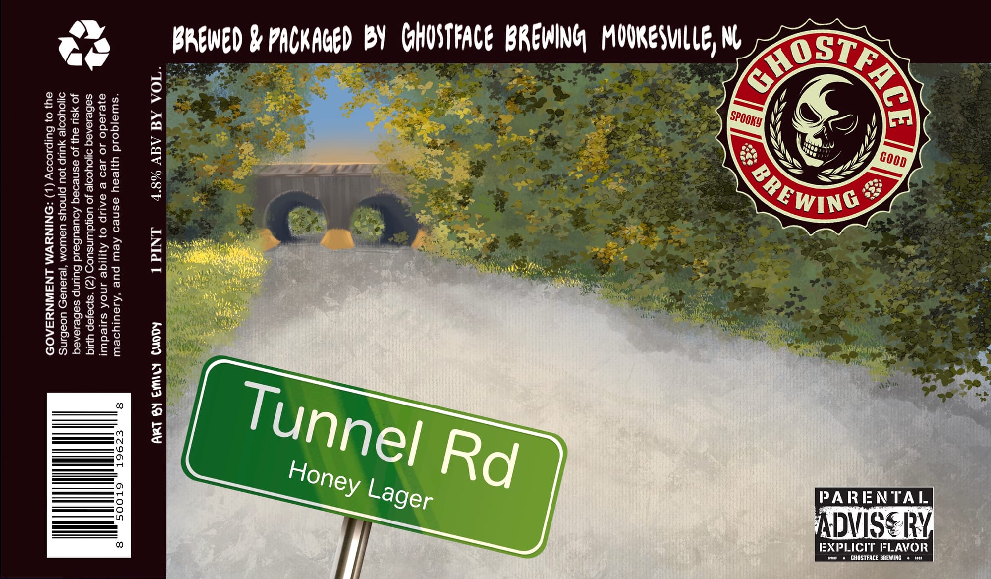 Tunnel Rd by Ghostface Brewing - beer label