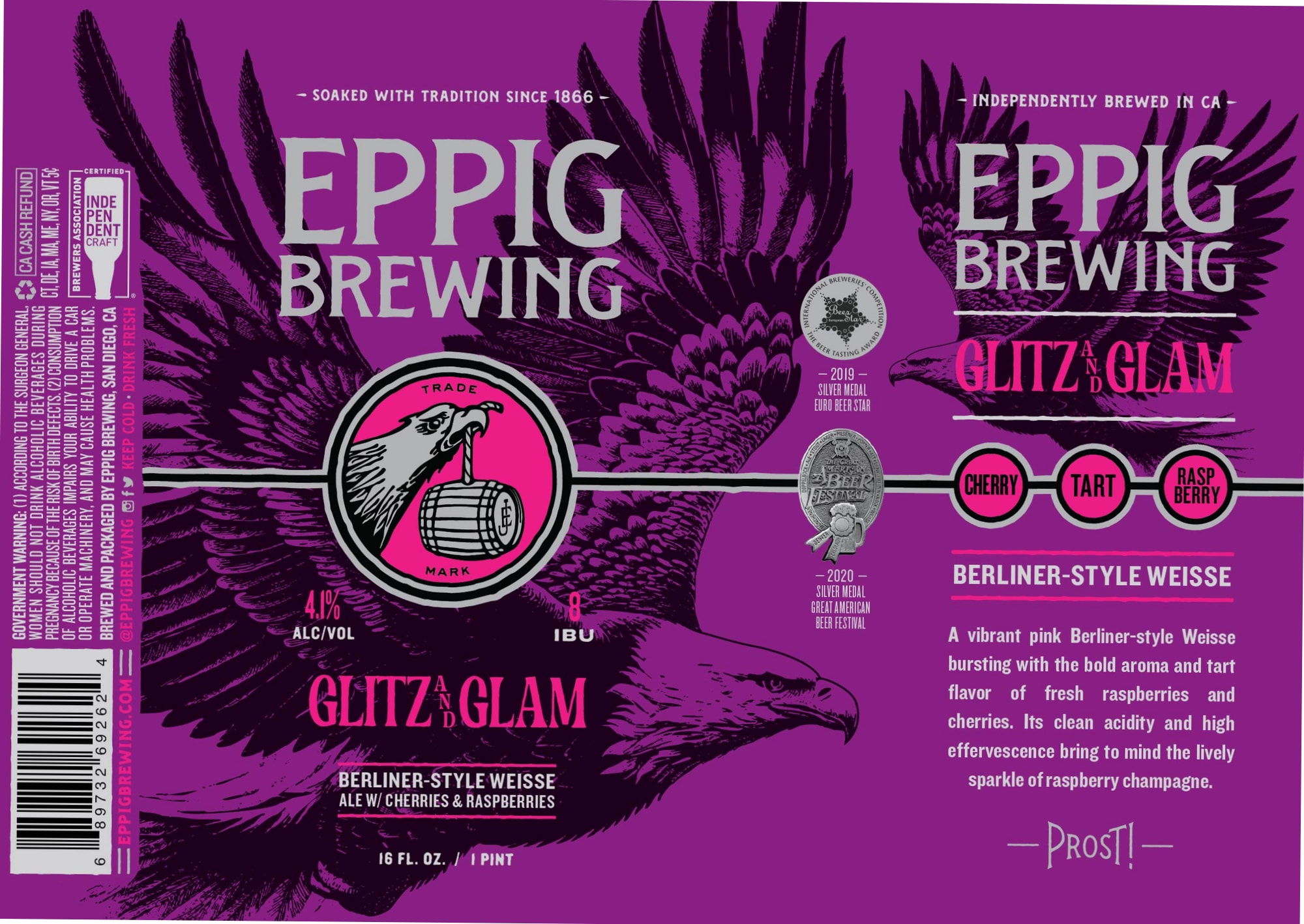 Glitz & Glam by Eppig Brewing - beer label
