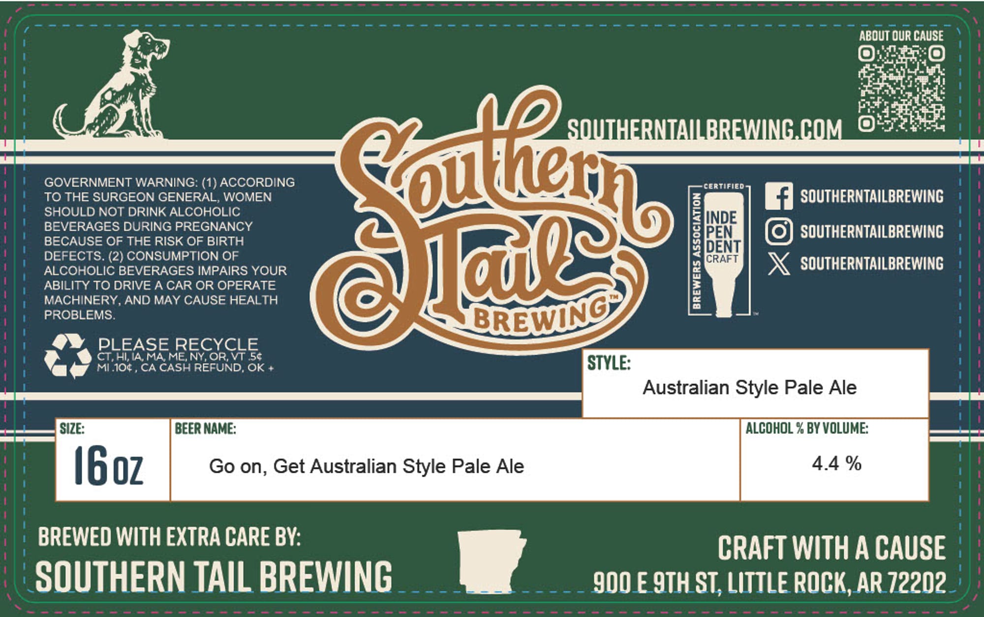 Go on, Get Australian Style Pale Ale by Southern Tail Brewing - beer label