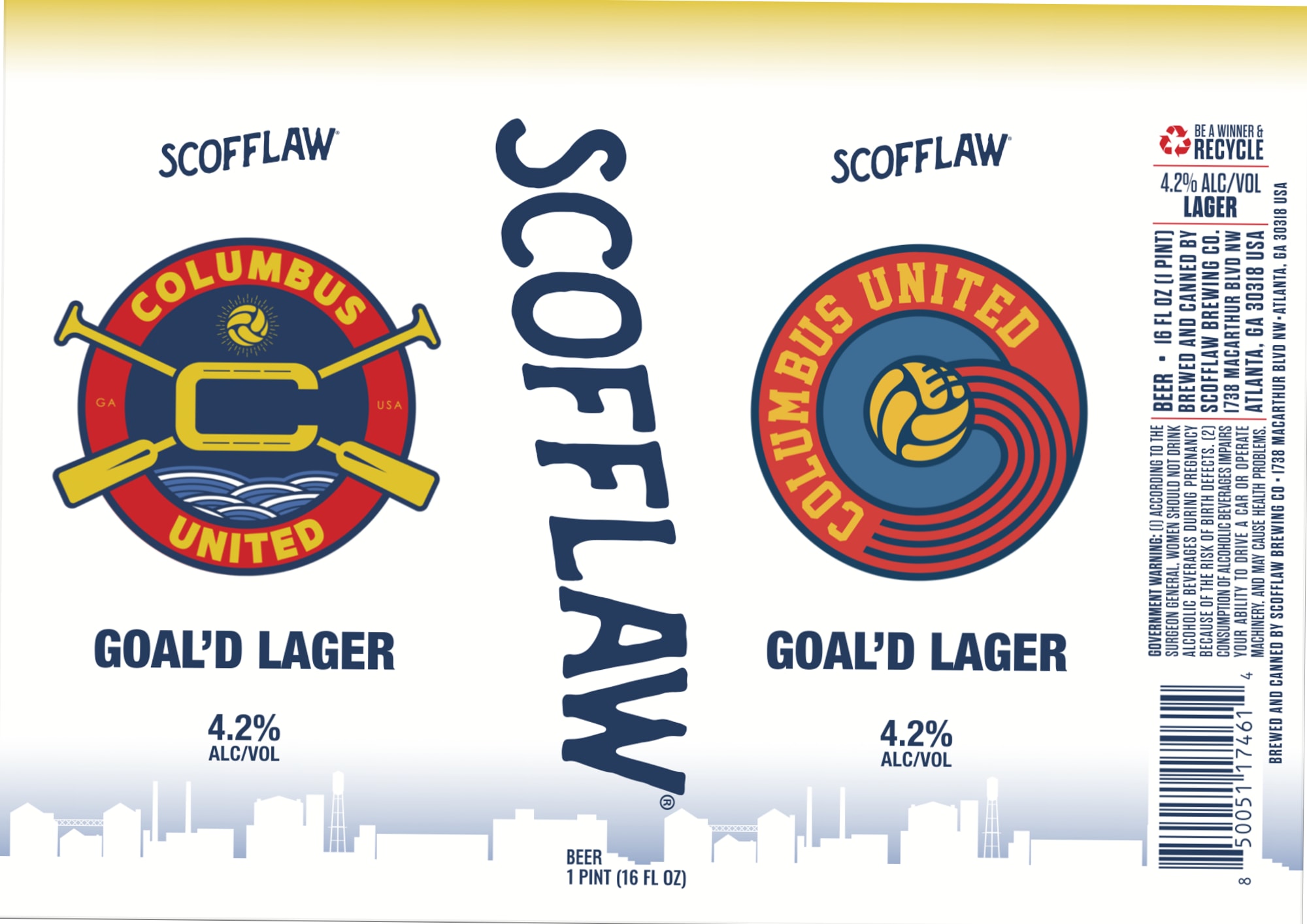 Goal’d Lager by Scofflaw Brewing Co. - beer label