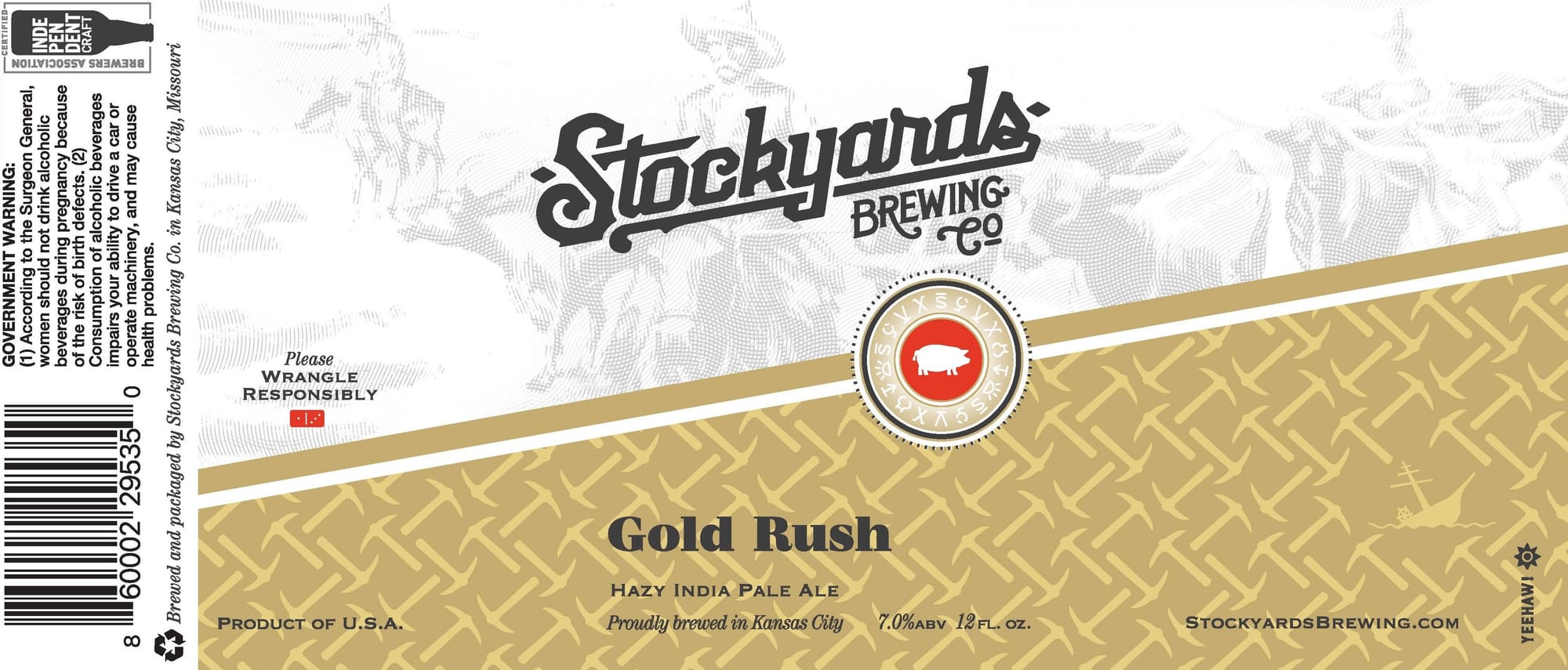 Gold Rush by Stockyards Brewing Co. - beer label