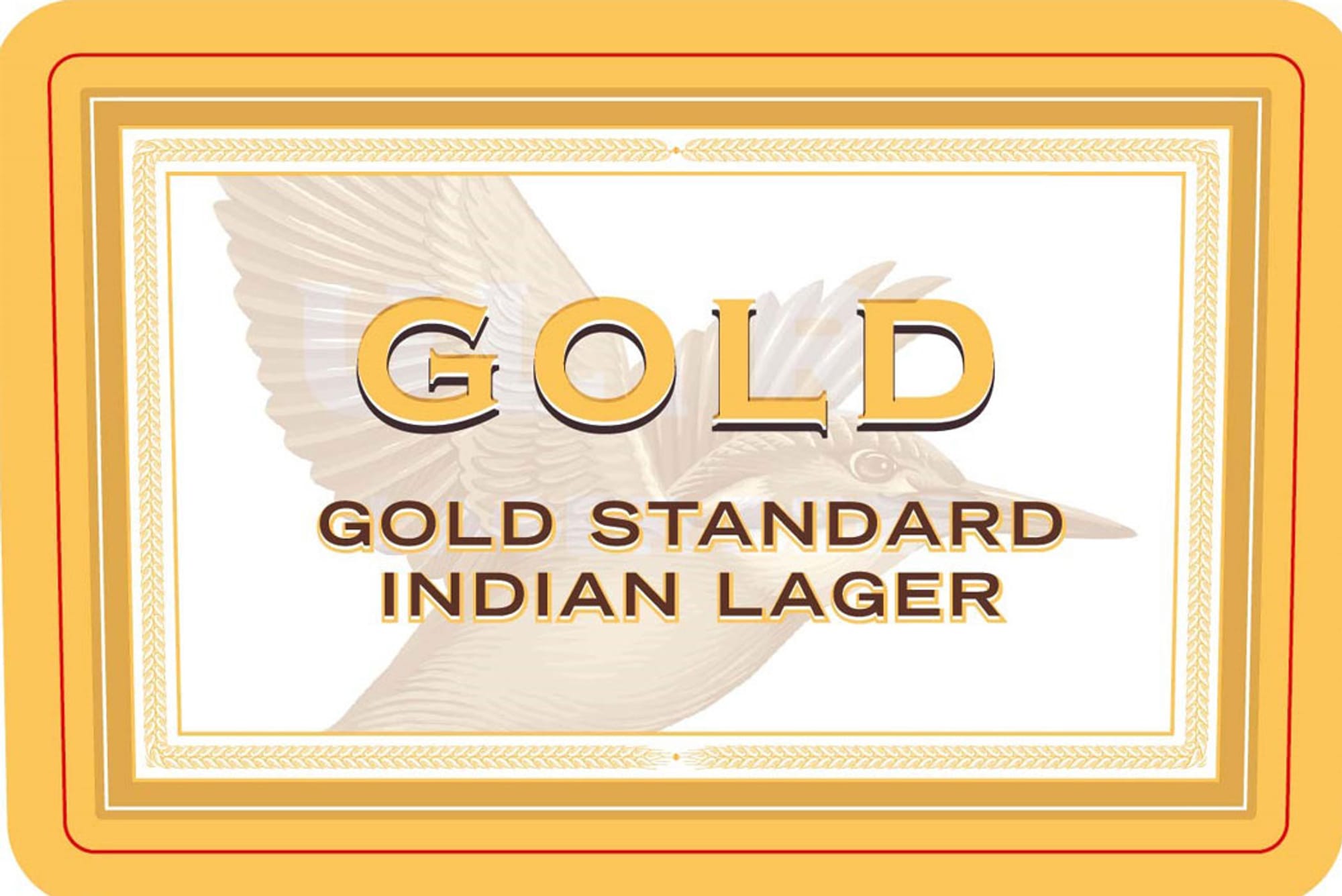 Gold Standard Indian Lager by Gold - beer label