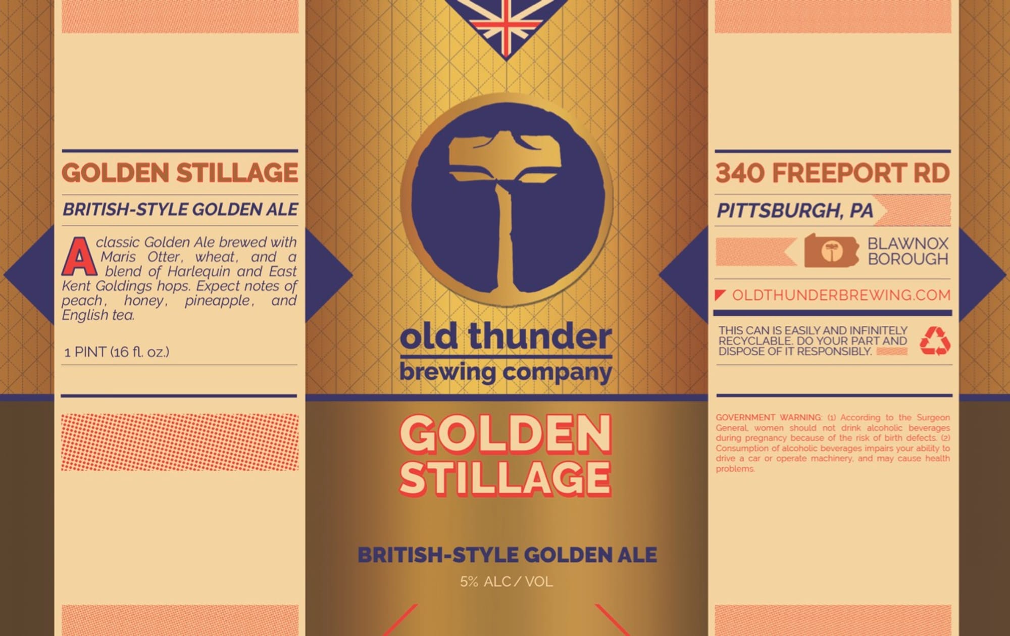 Golden Stillage by Old Thunder Brewing Company - beer label