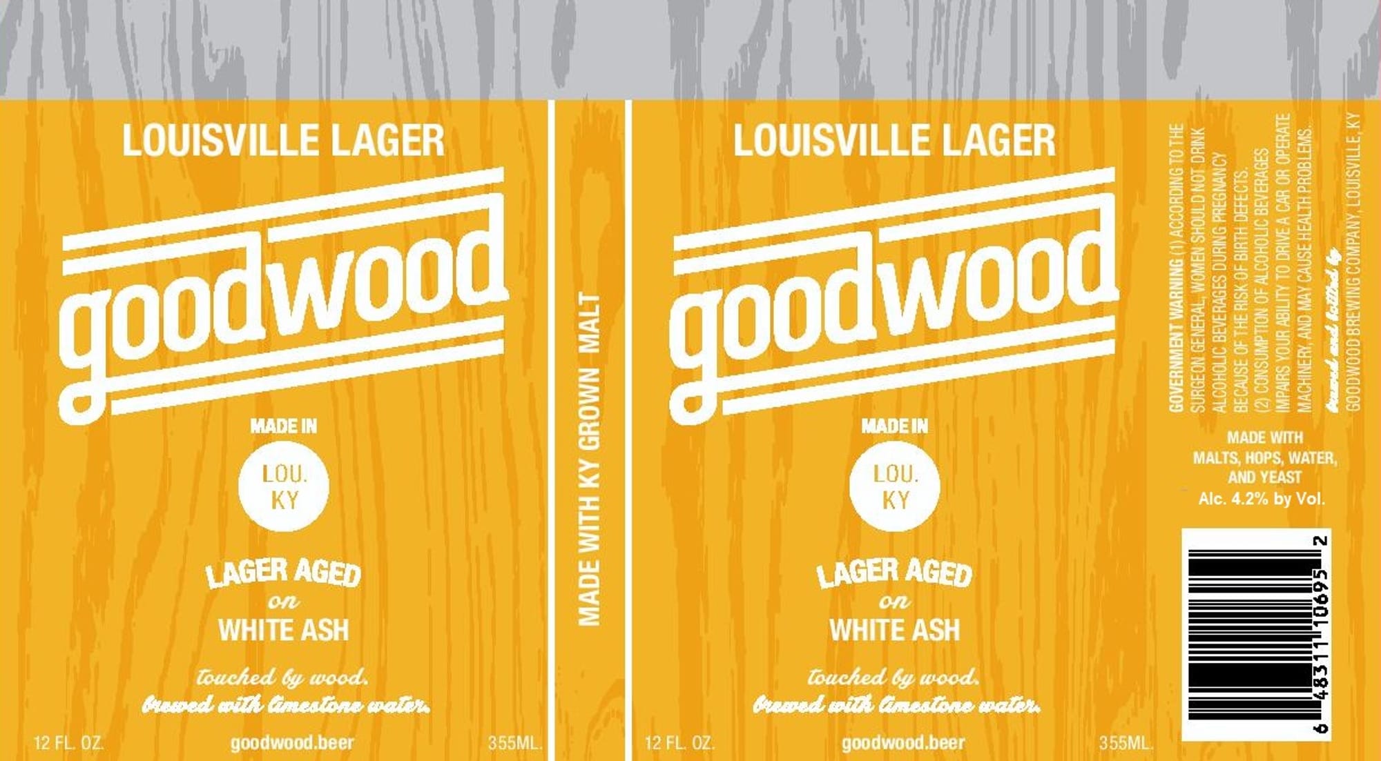 Louisville Lager by Goodwood Brewing Company - beer label