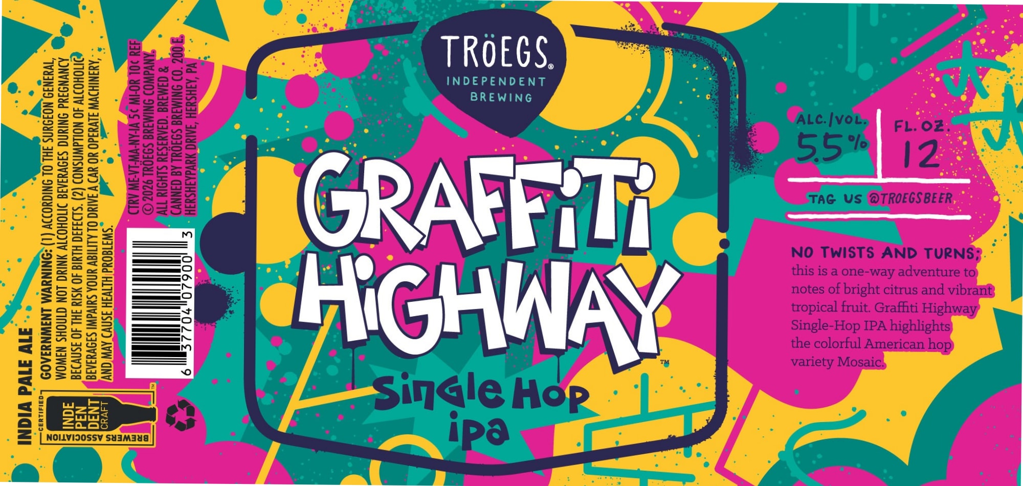 Graffiti Highway by Tröegs Brewing Company - beer label