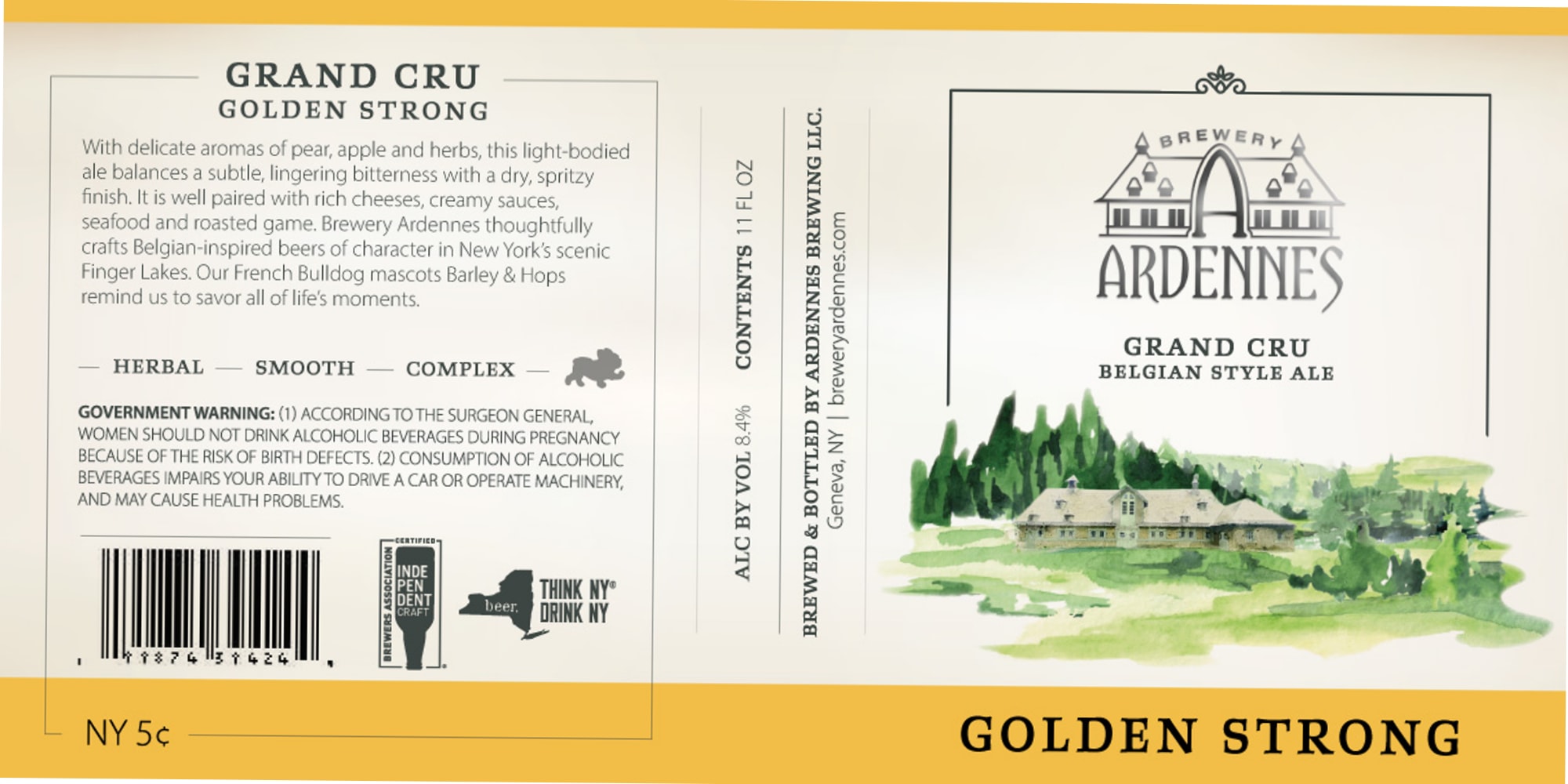 Grand Cru by Ardennes Brewery - beer label