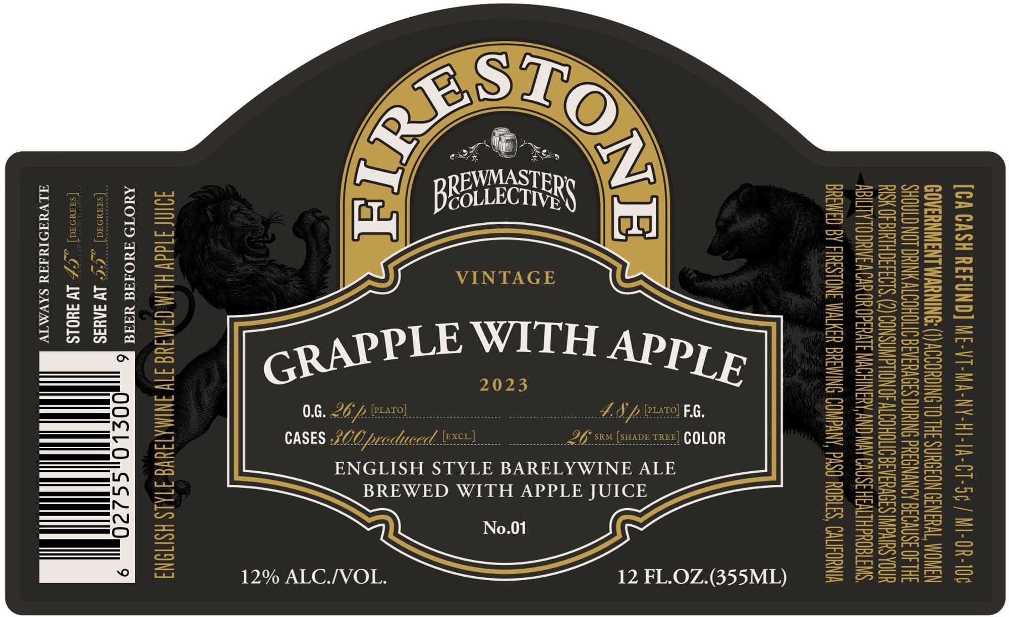 Grapple With Apple by Preston’s Brewmaster’s Collective - beer label