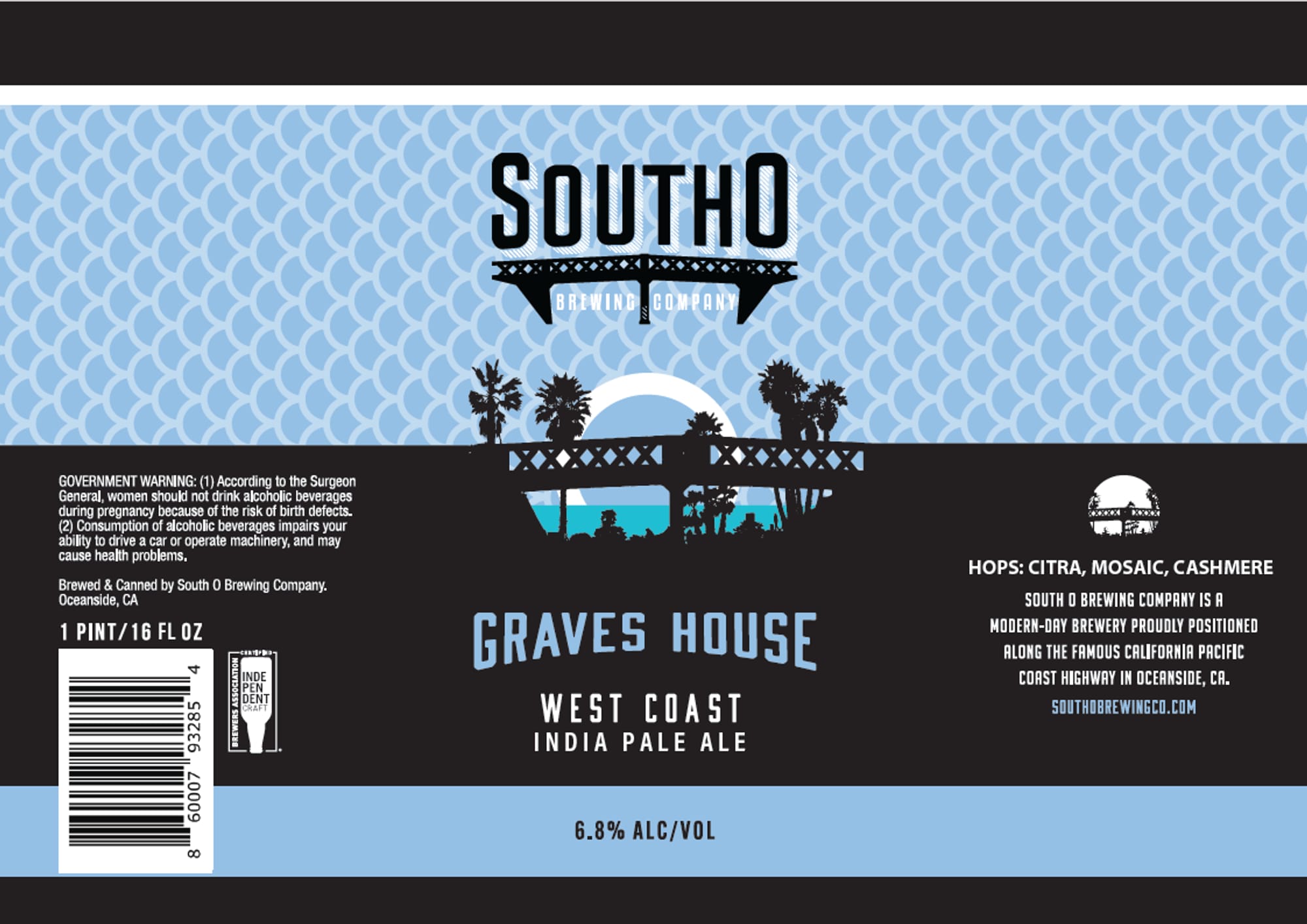 Graves House by South O Brewing Company - beer label
