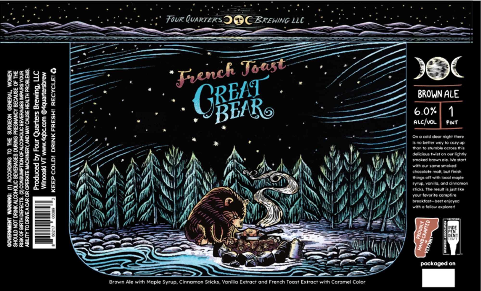 Great Bear by Four Quarters Brewing LLC - beer label