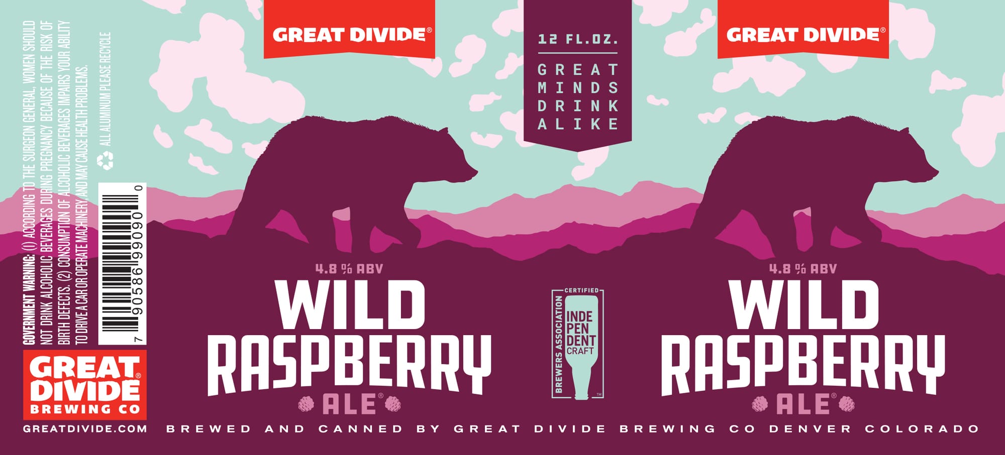Wild Raspberry Ale by Great Divide Brewing Co - beer label