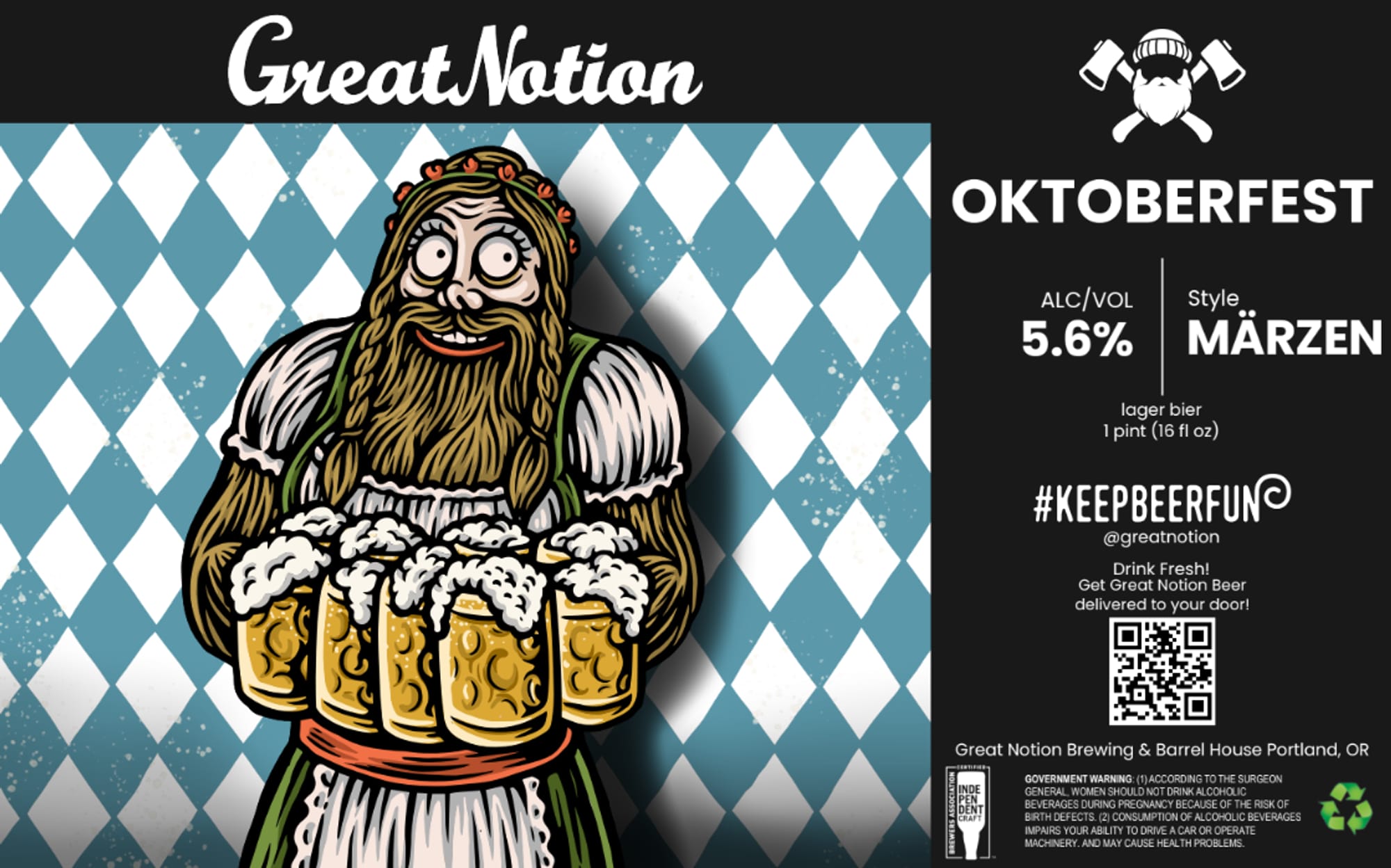 Oktoberfest by Great Notion Brewing & Barrel House - beer label