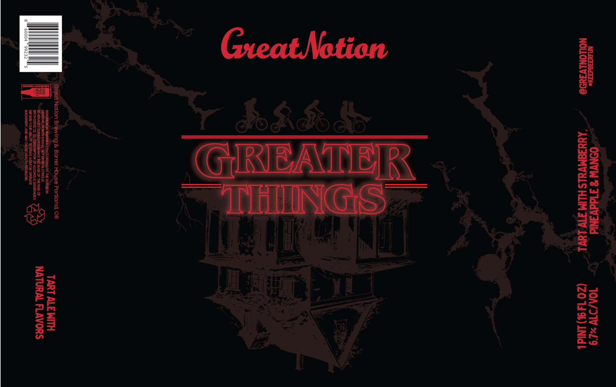 Greater Things by Great Notion Brewing - beer label