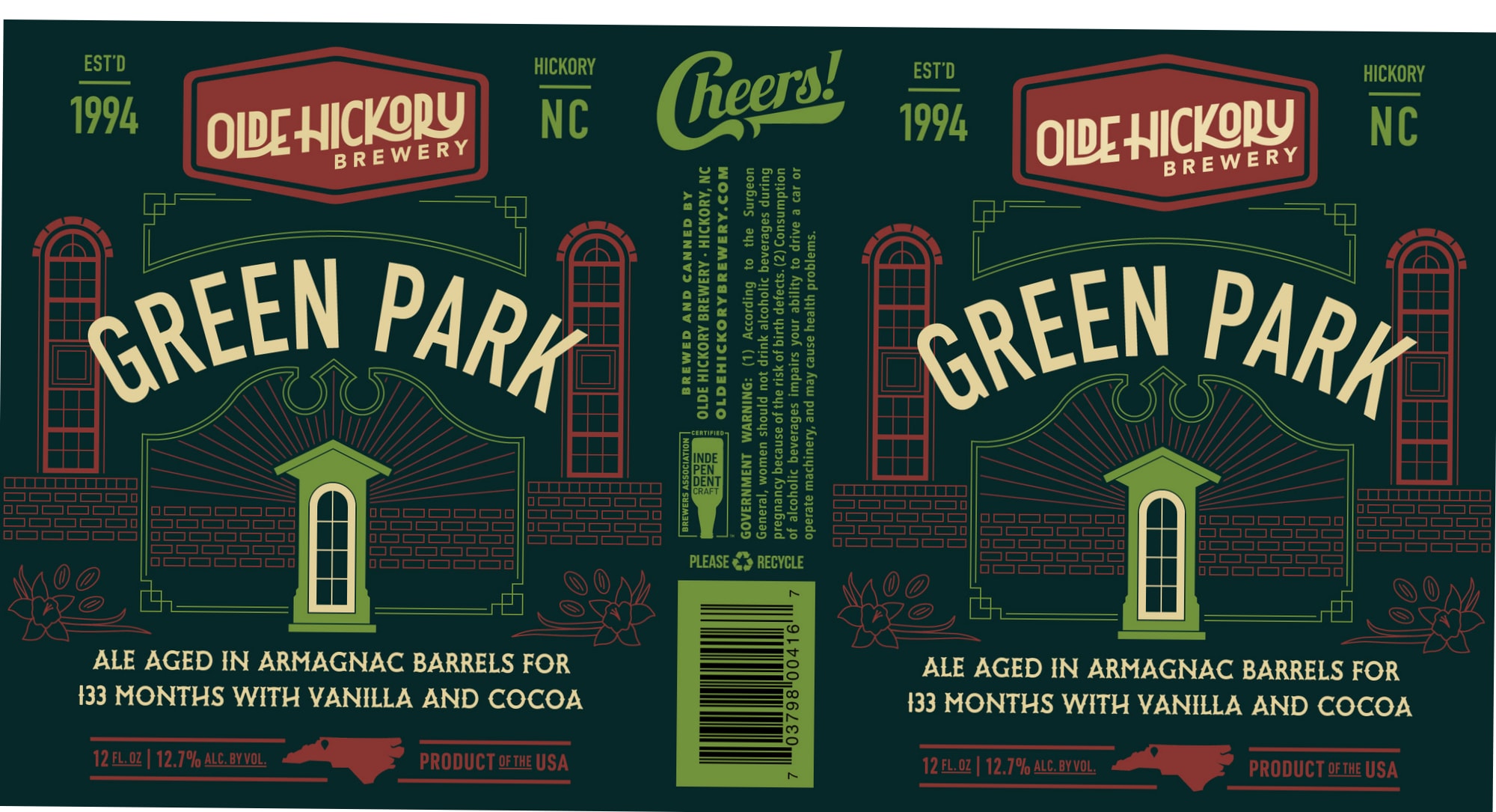 Green Park by Olde Hickory Brewery - beer label
