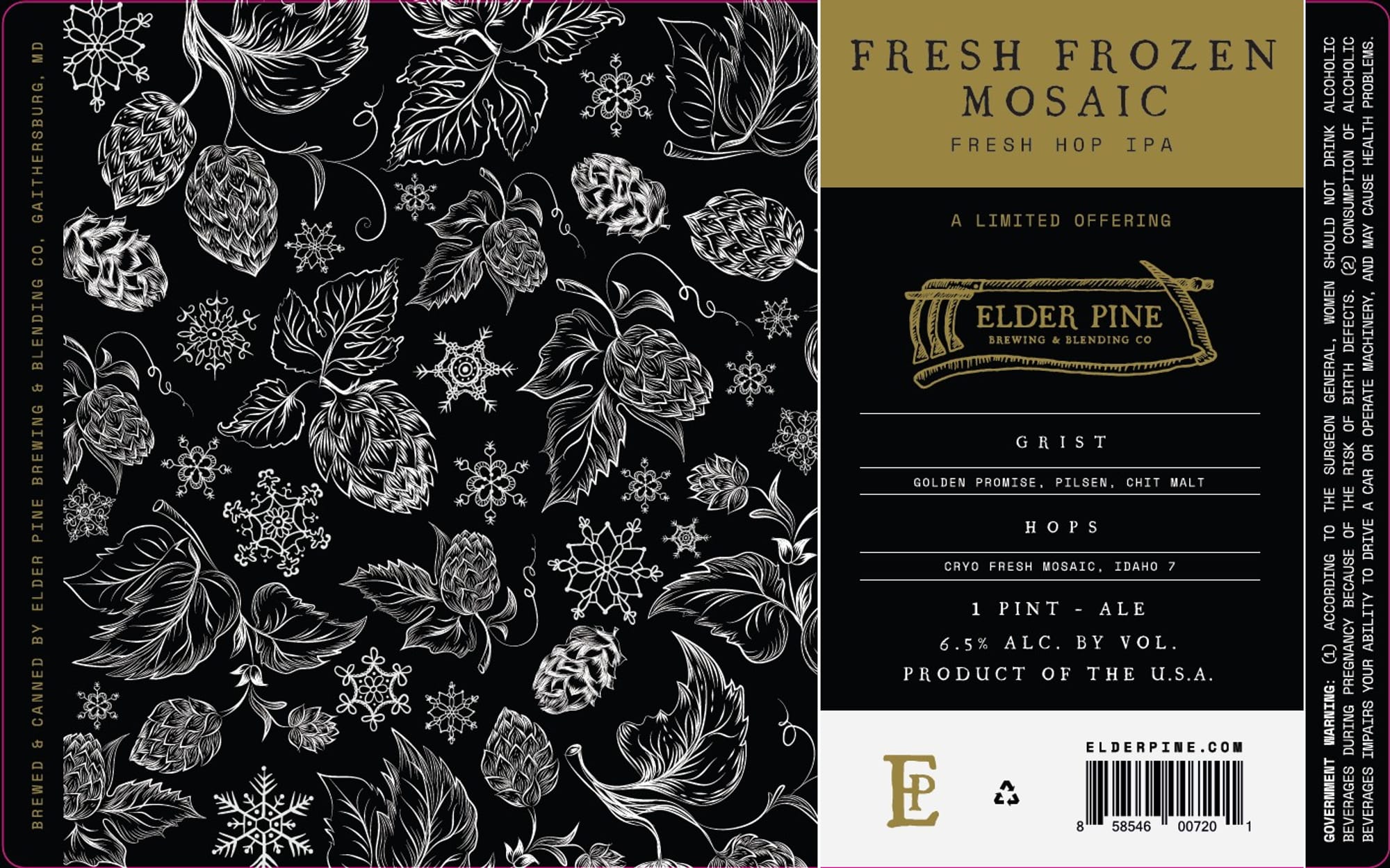 Grist by Elder Pine Brewing & Blending Co. - beer label