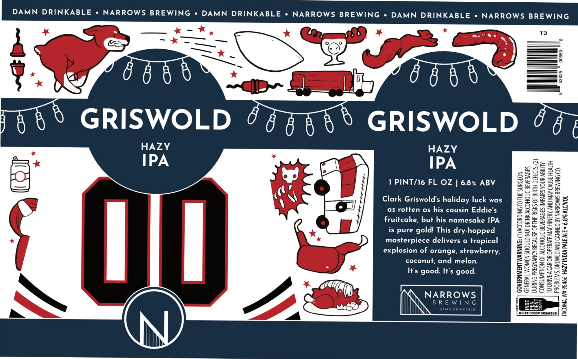 Griswold by Narrows Brewing - beer label