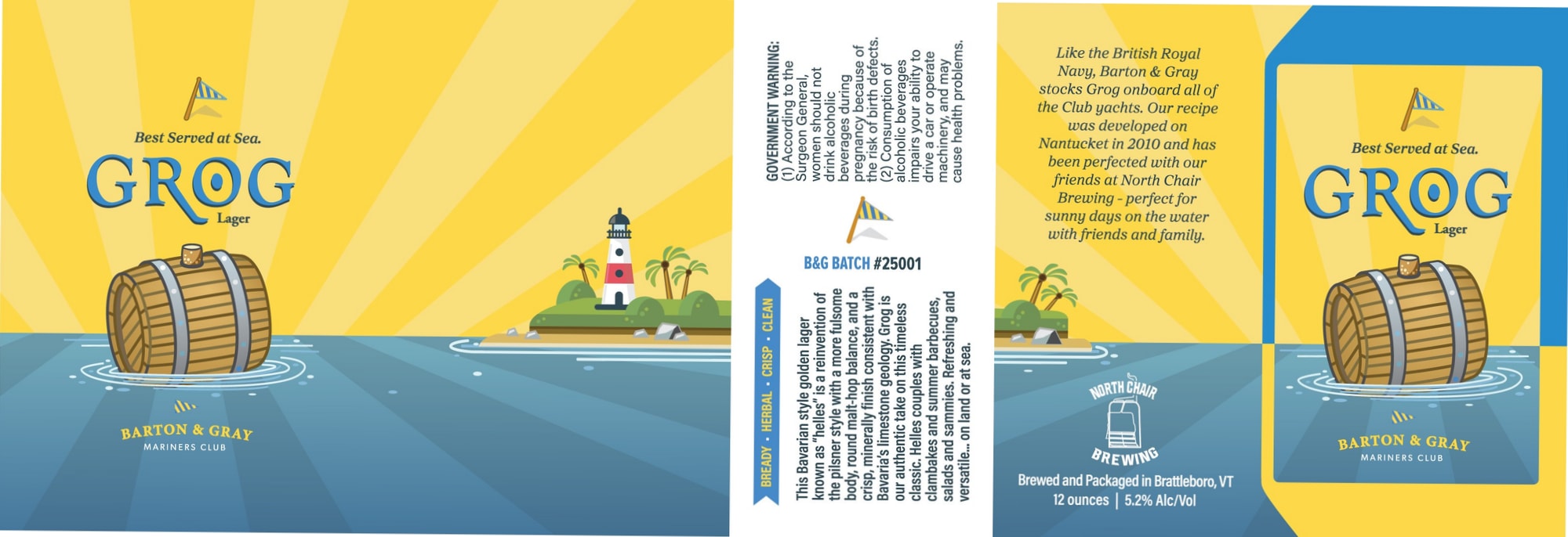 Grog by North Chair Brewing - beer label