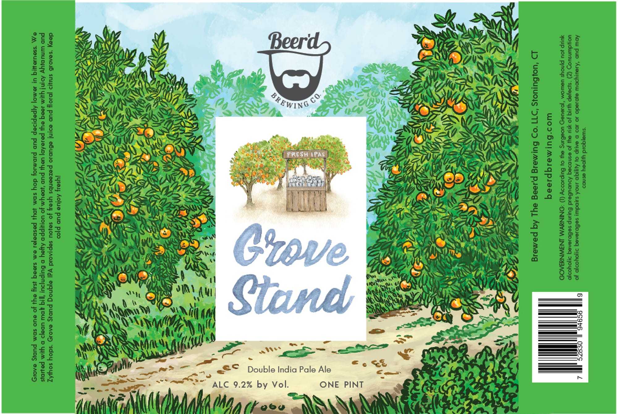 Grove Stand by The Beard Brewing Co. - beer label