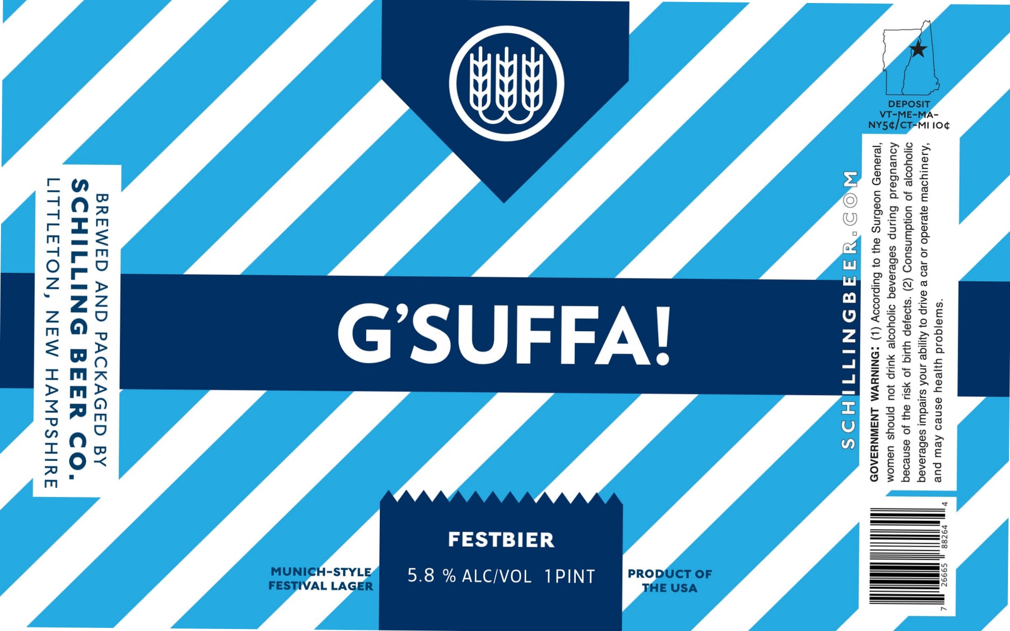 G’Suffa! by Schilling Beer Co. - beer label